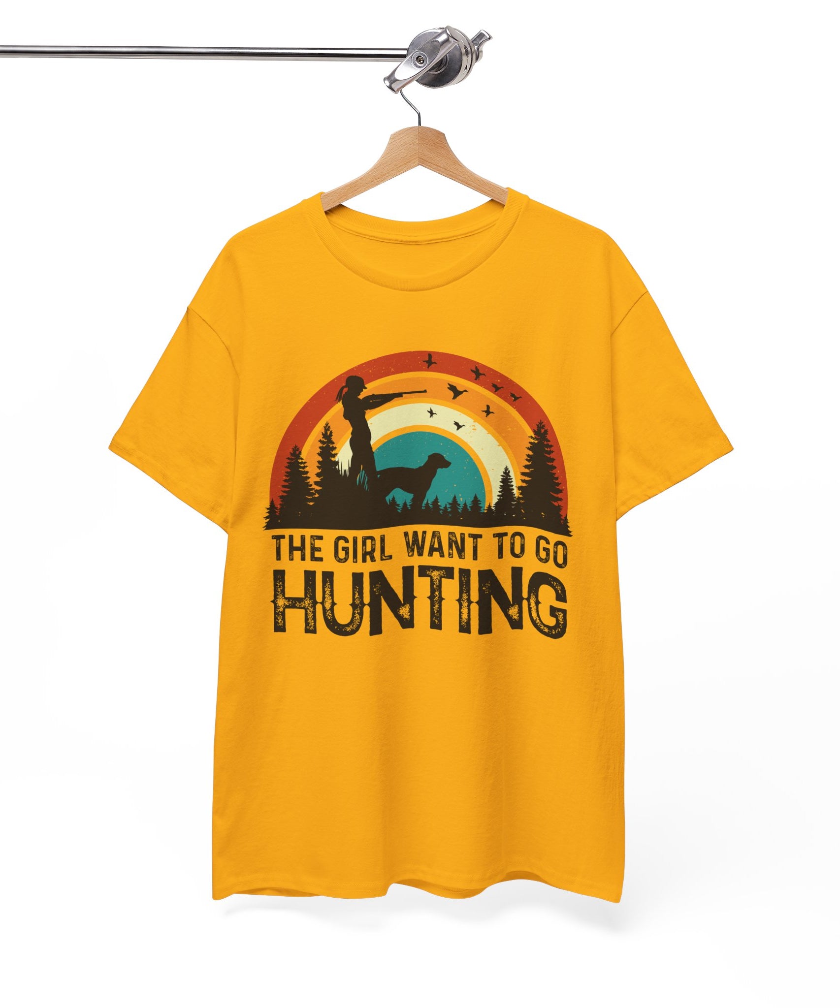 Retro Hunter Shirt – Birds & Pines