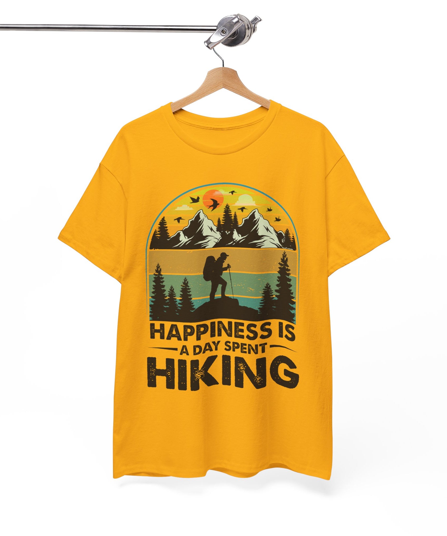 Vintage Hiker Sunset Mountain Tee