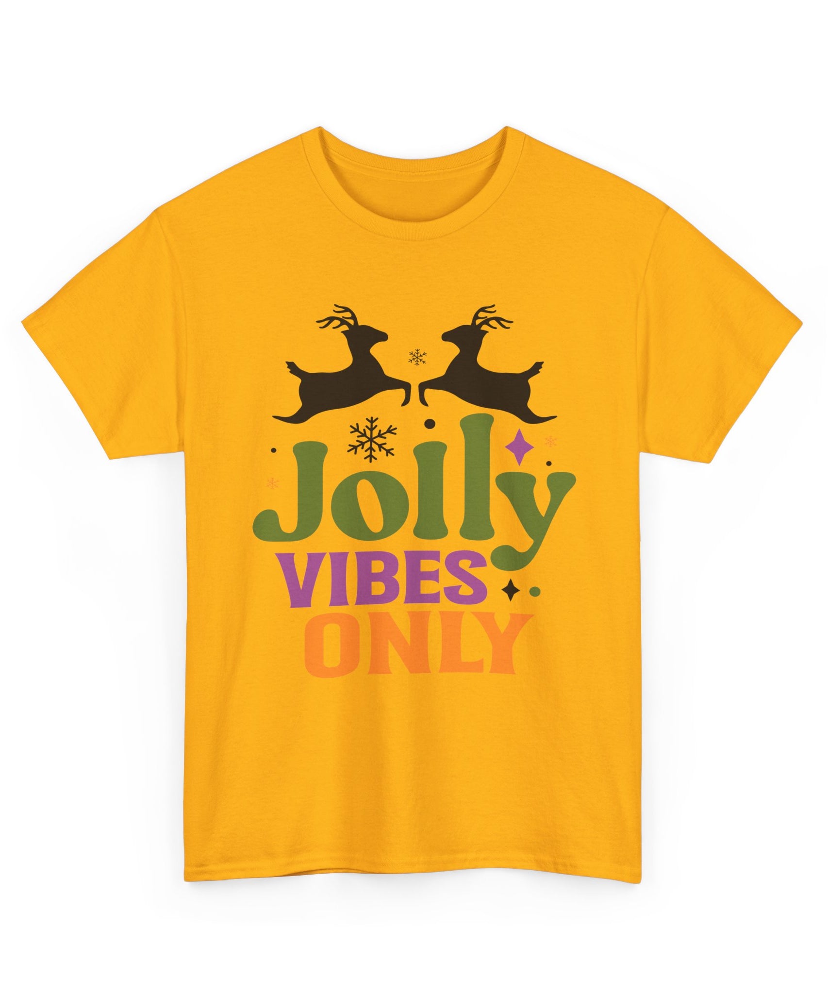 Jolly Vibes Only Retro Christmas Tee | Gallory Hive