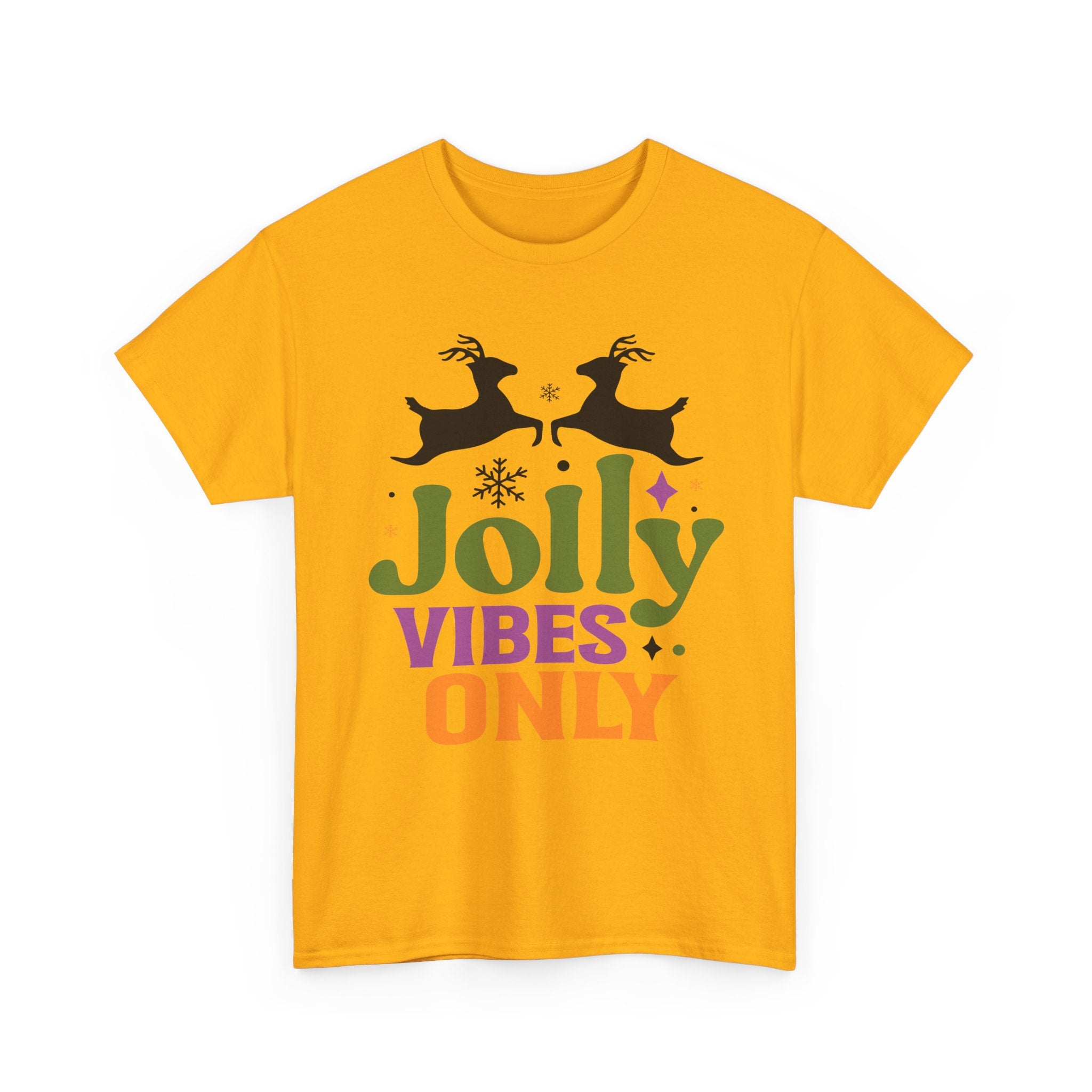 Jolly Vibes Only Retro Christmas Tee | Gallory Hive