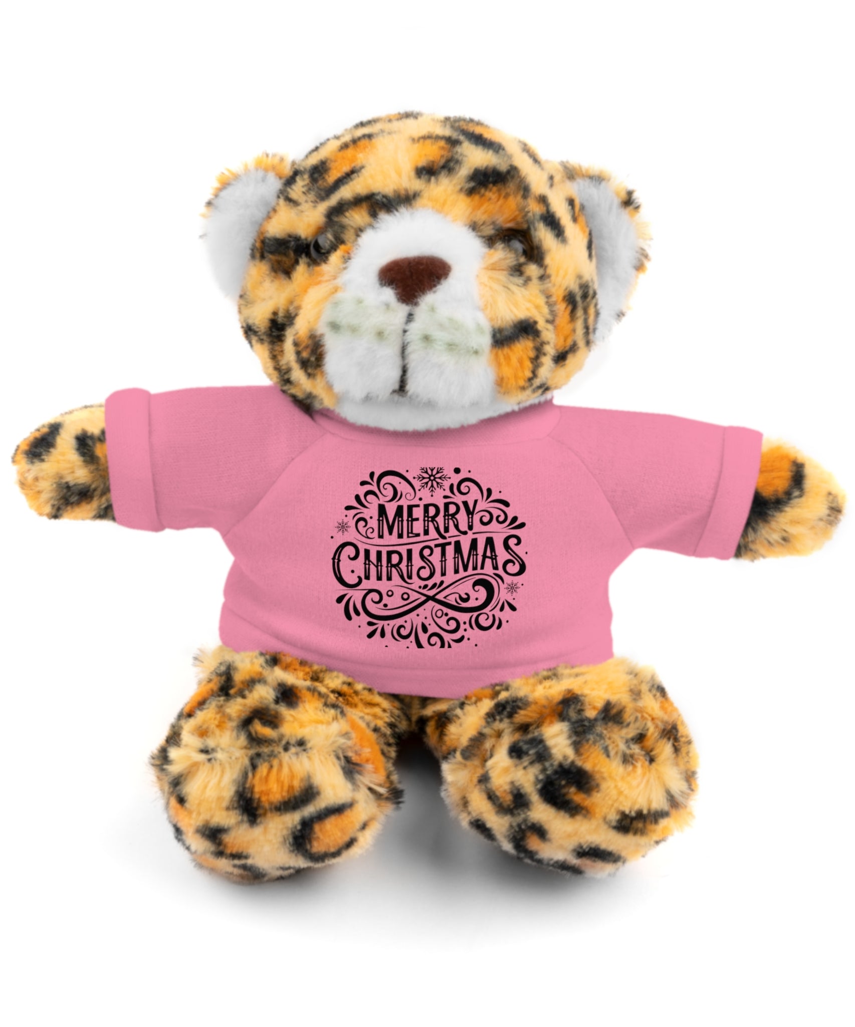 Festive Merry Christmas Stuffed Jaguar | Gallory Hive