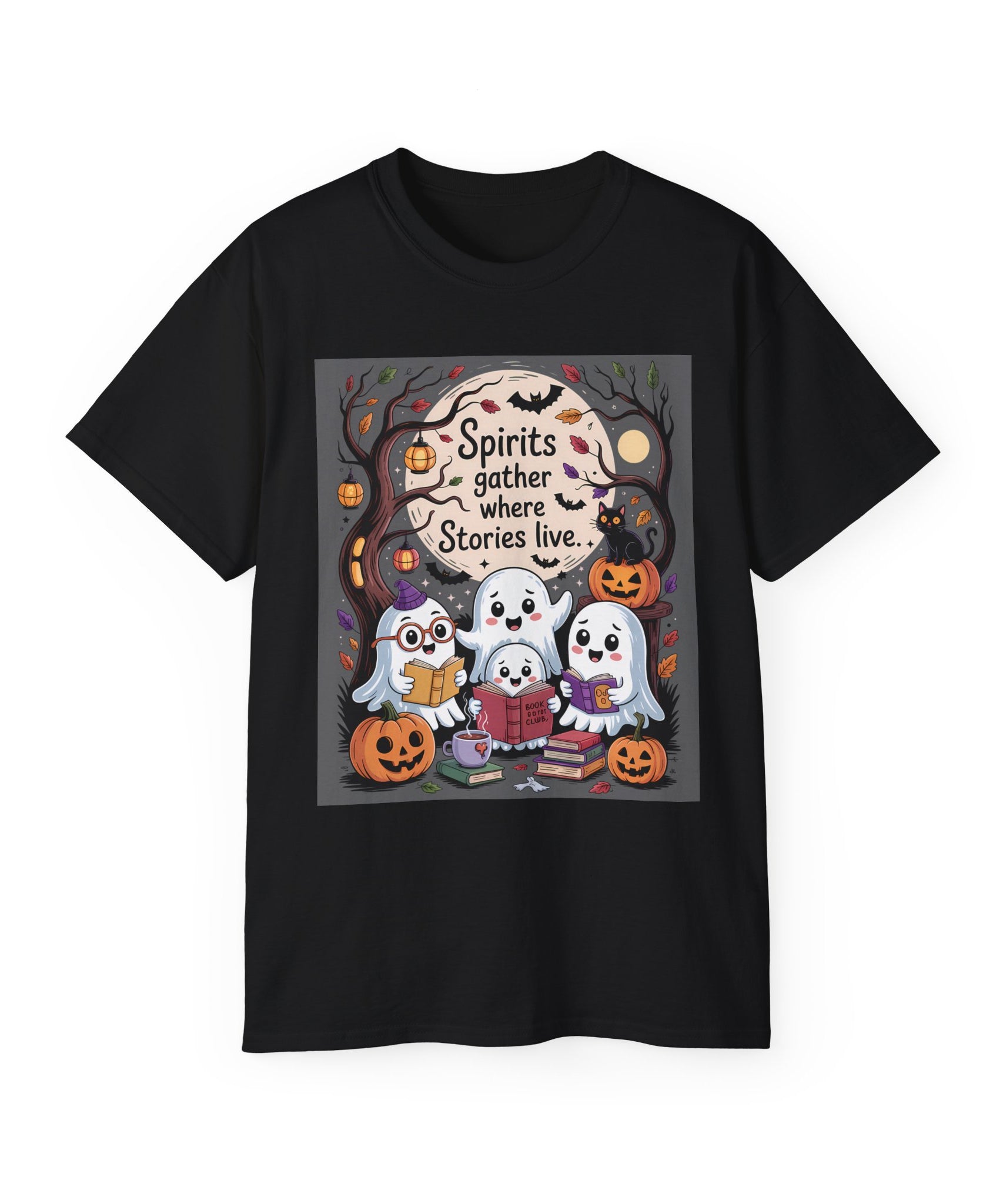 Halloween Ghost Book Club Tee | Gallory Hive