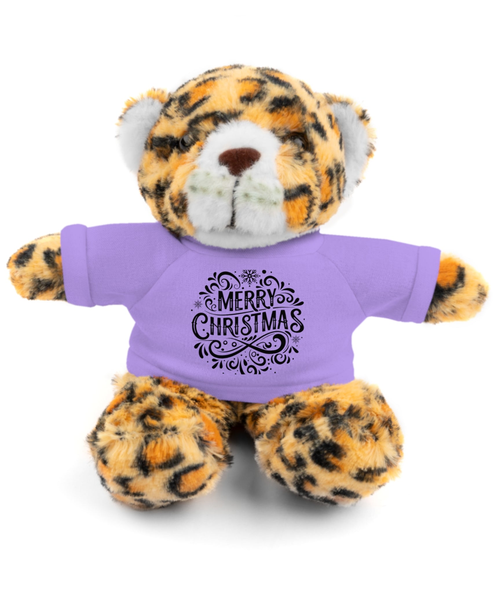 Festive Merry Christmas Stuffed Jaguar | Gallory Hive