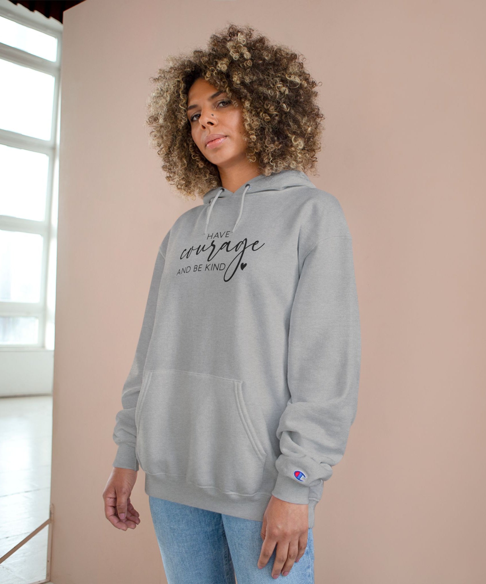 Unisex Hoodie – Have Courage and Be Kind Minimalist Print