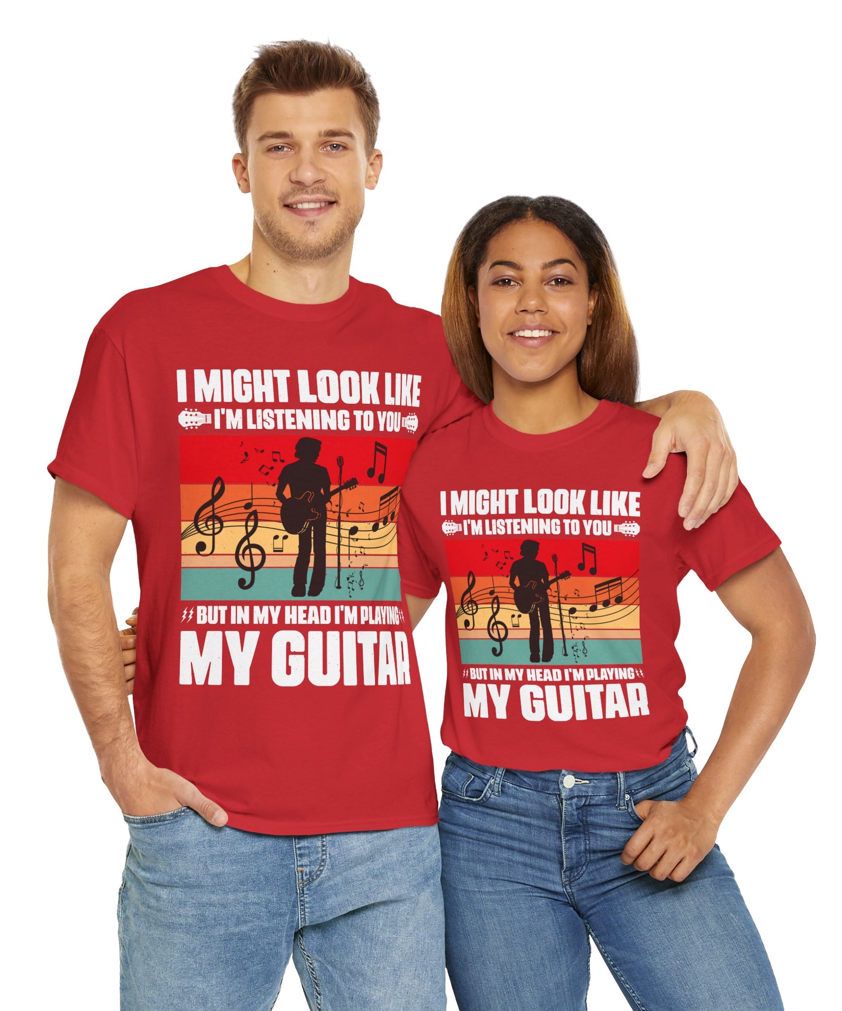 Retro Guitar Playing Mind T-Shirt