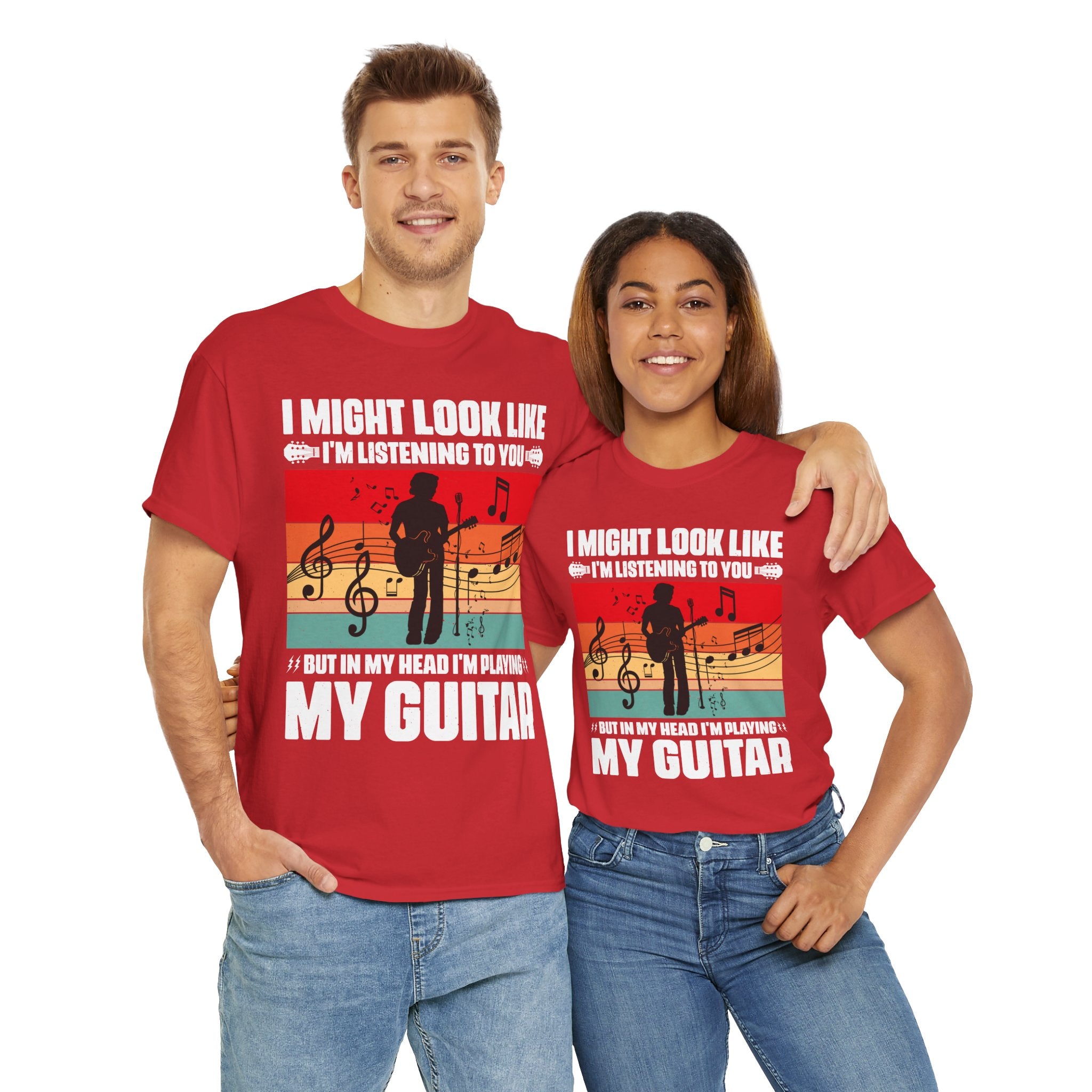 Retro Guitar Playing Mind T-Shirt