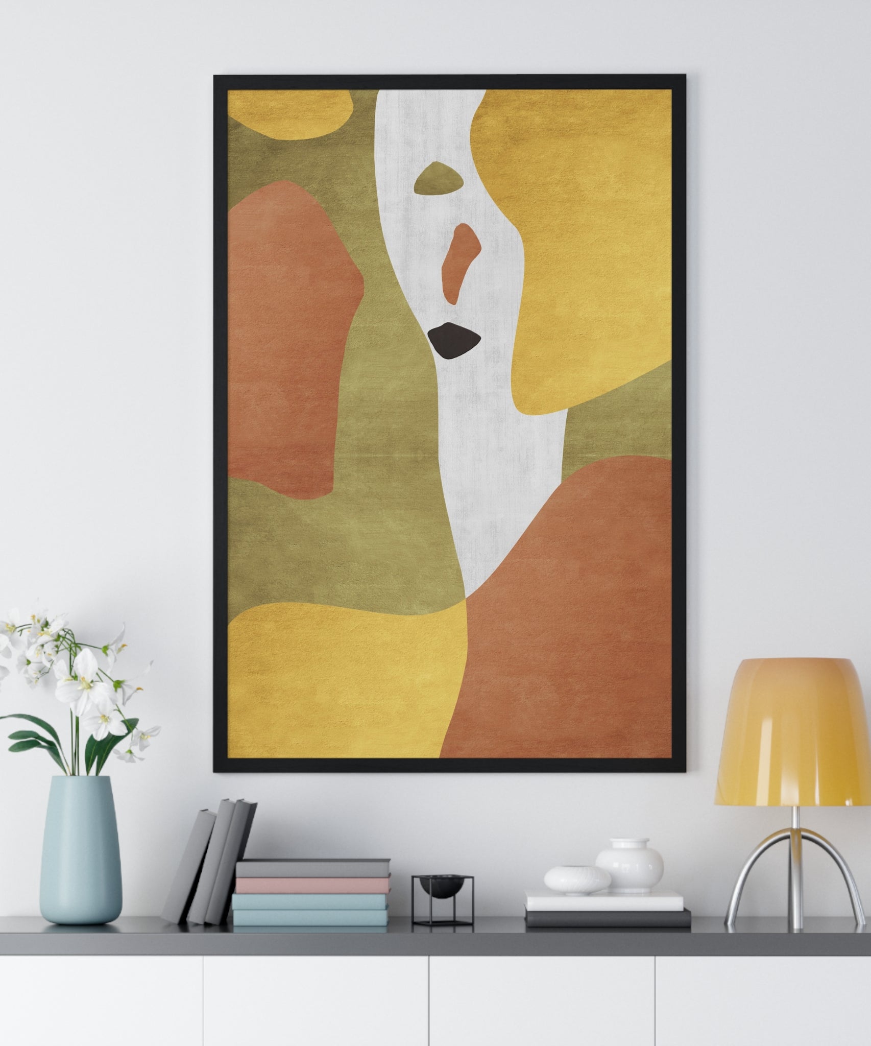 Abstract Carpet Texture Art – Wooden Framed Print