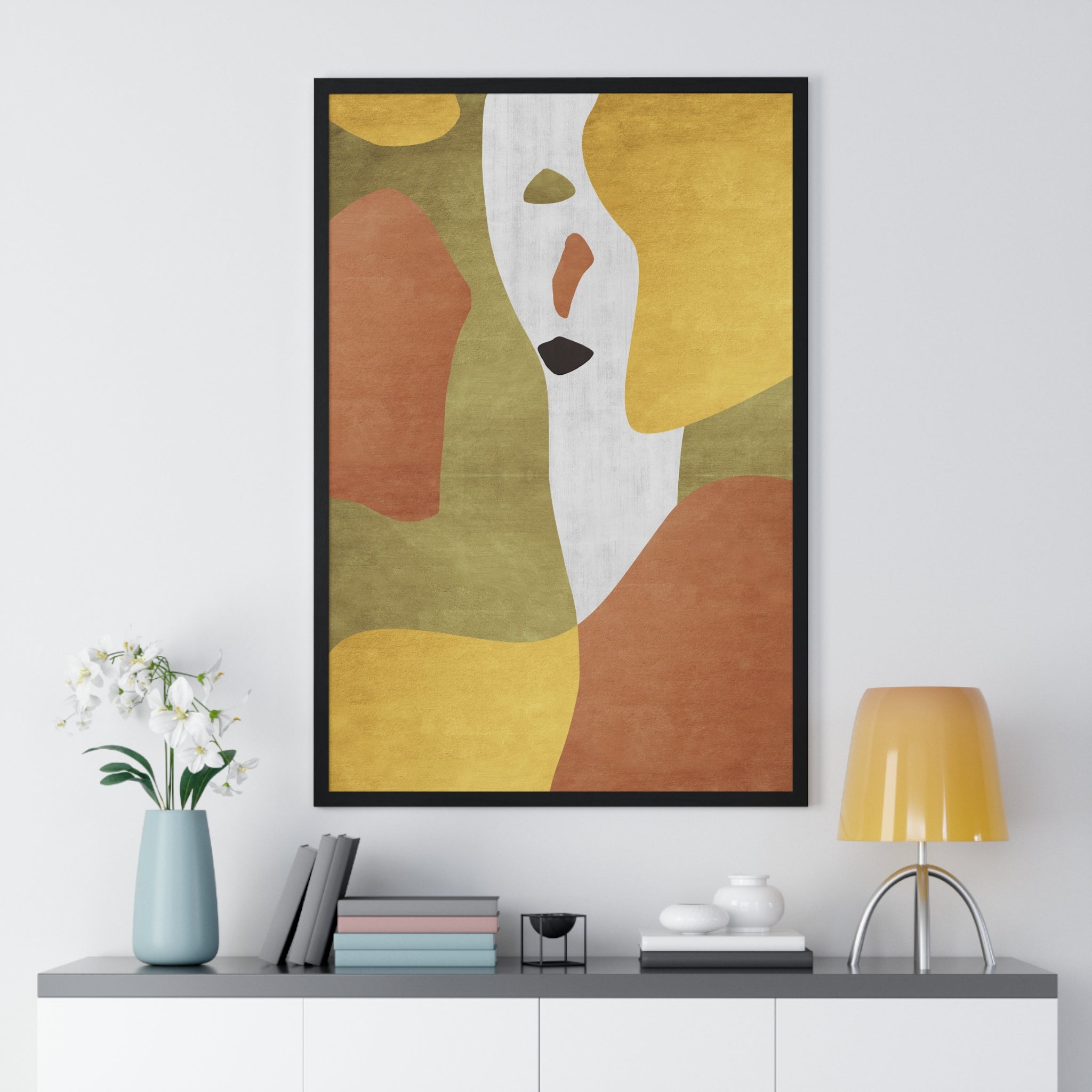 Abstract Carpet Texture Art – Wooden Framed Print