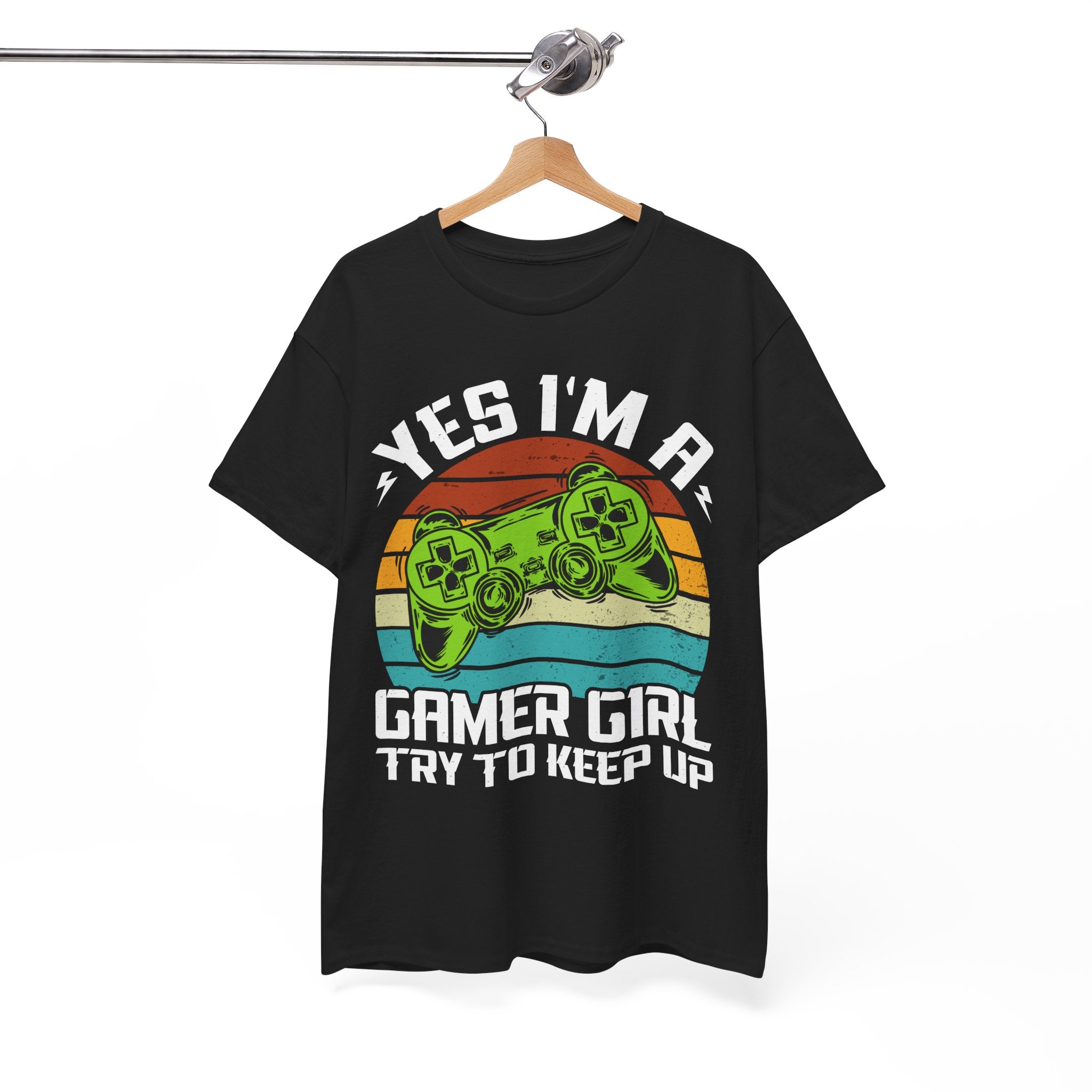 Retro Gamer Girl Tee - Gaming Vibes | Gallory Hive
