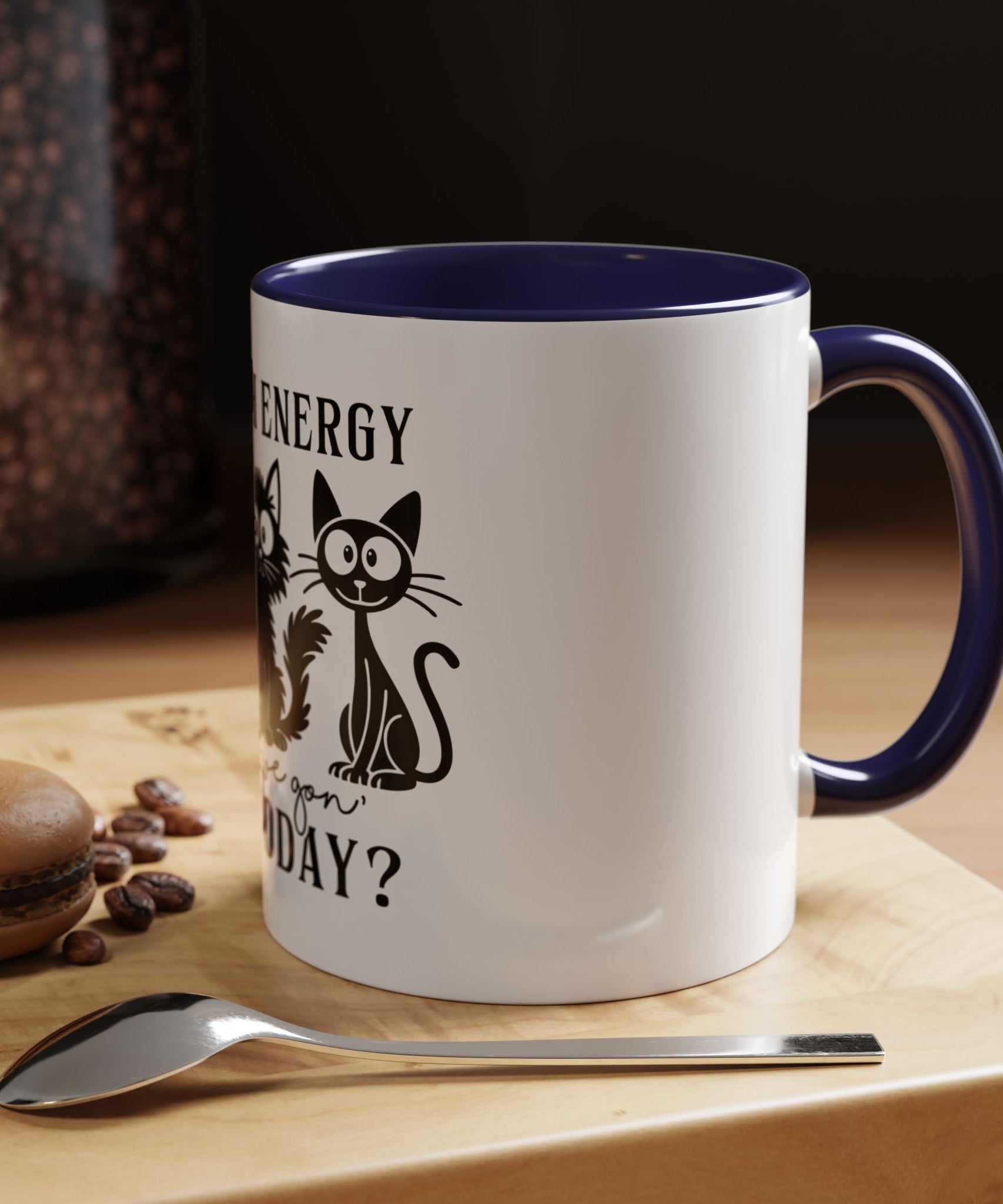 Quirky Cat Coffee Mug, Fun Kitty Mug for Cat Lovers, Gift for Pet Owners, Unique Cat-Themed Drinkware, Cute Cat Lover Present
