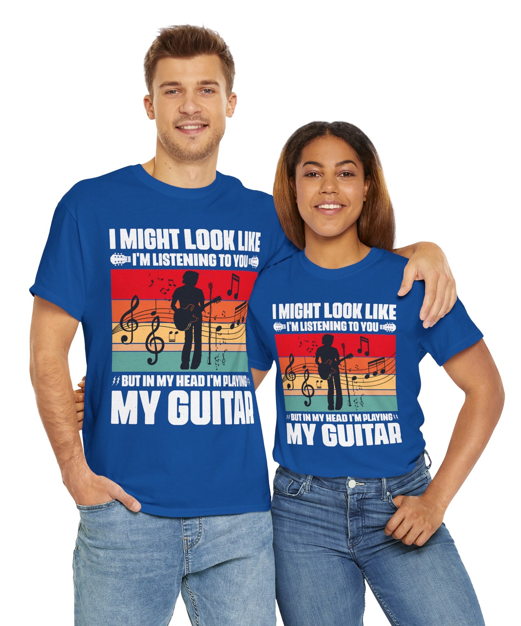 Retro Guitar Playing Mind T-Shirt