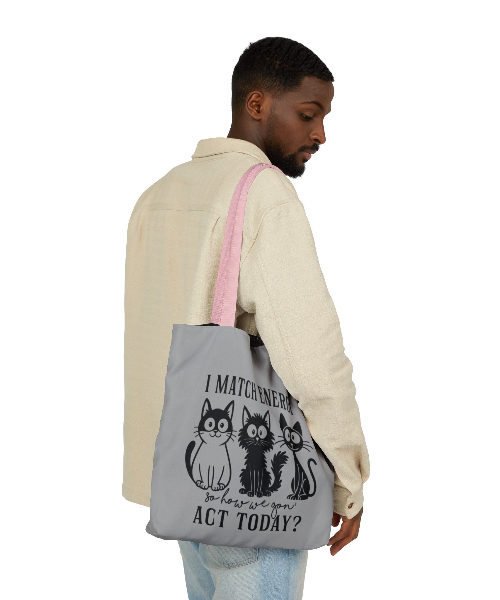 Gift for Cat Lovers – Light Grey Tote Bag