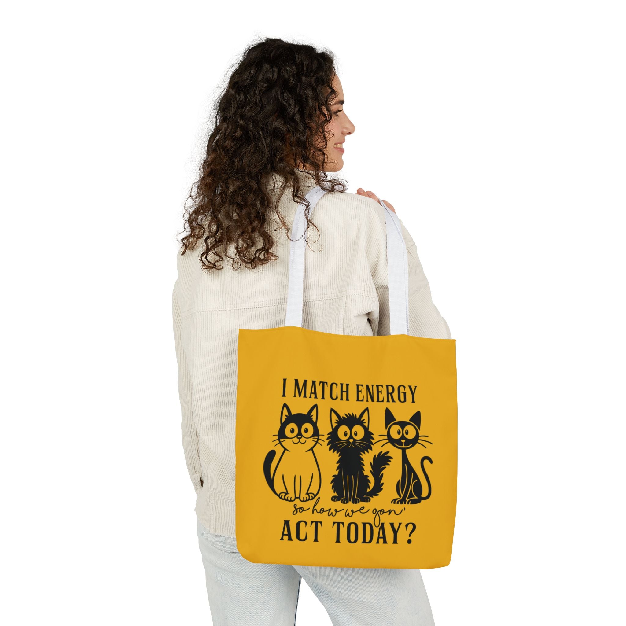 Cute Yellow Canvas Tote – Reusable Bag