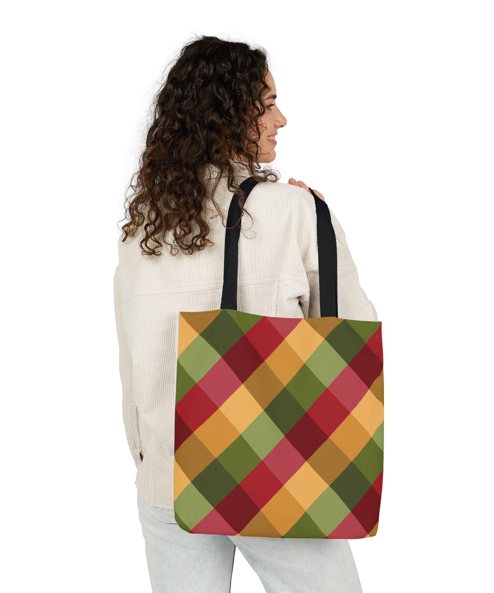 Vibrant Geometric Angle Design Canvas Tote | Gallory Hive