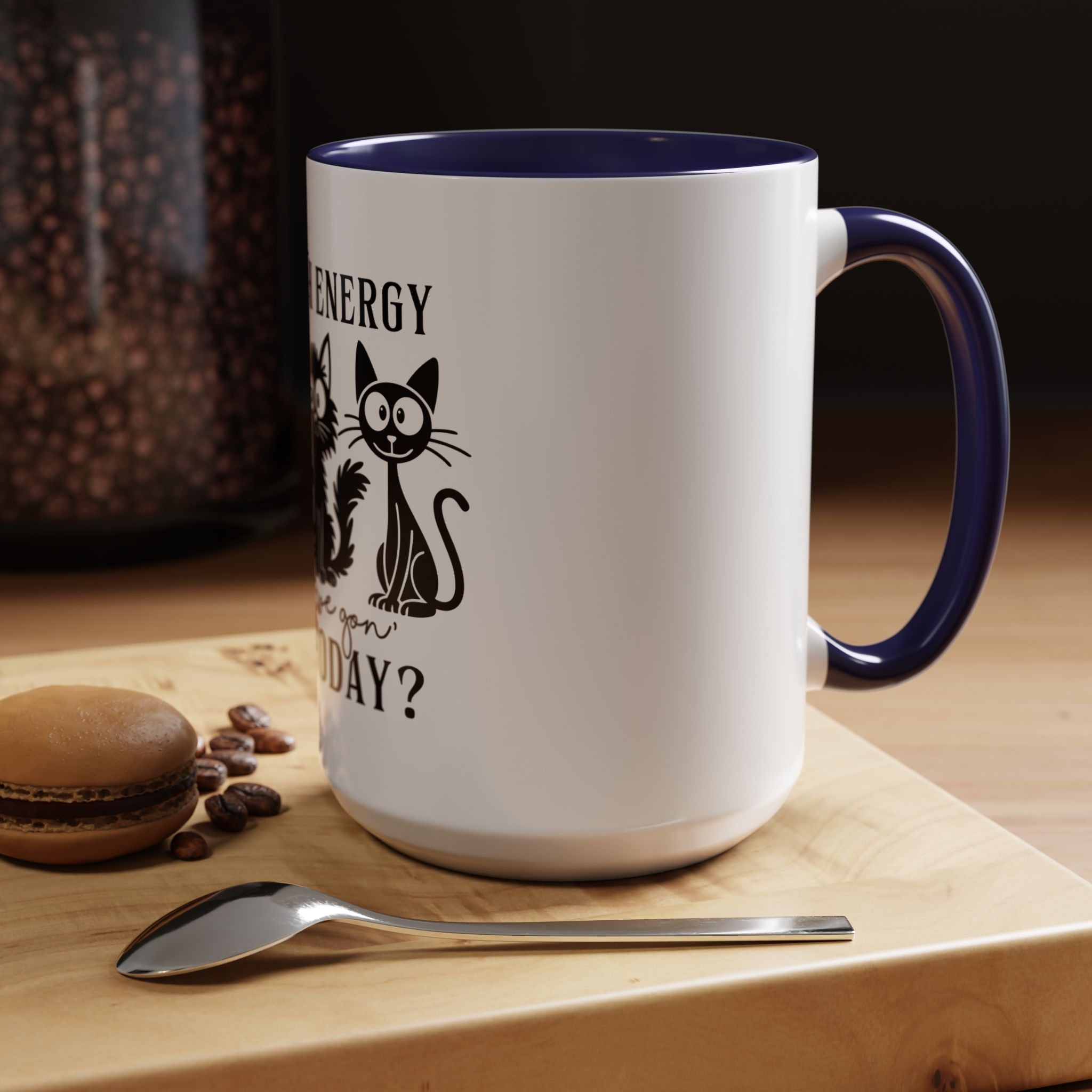 Quirky Cat Coffee Mug, Fun Kitty Mug for Cat Lovers, Gift for Pet Owners, Unique Cat-Themed Drinkware, Cute Cat Lover Present
