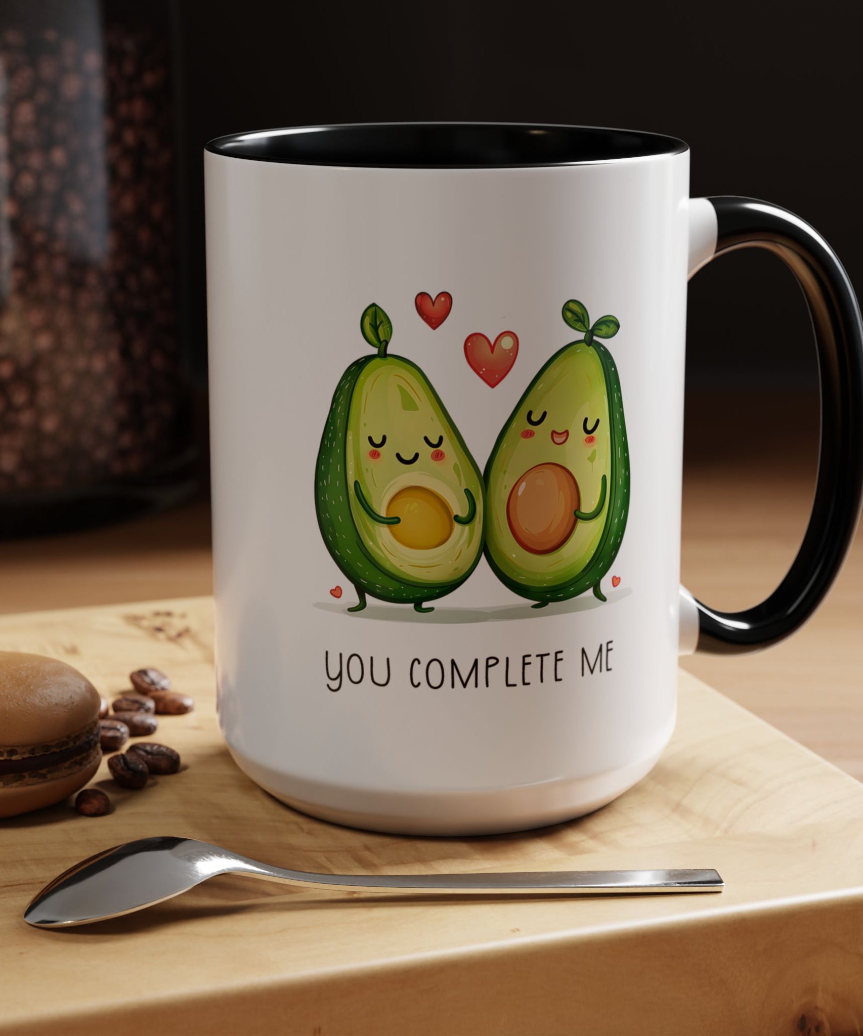 Funny Avocado Couple Ceramic Coffee Mug | Gallory Hive