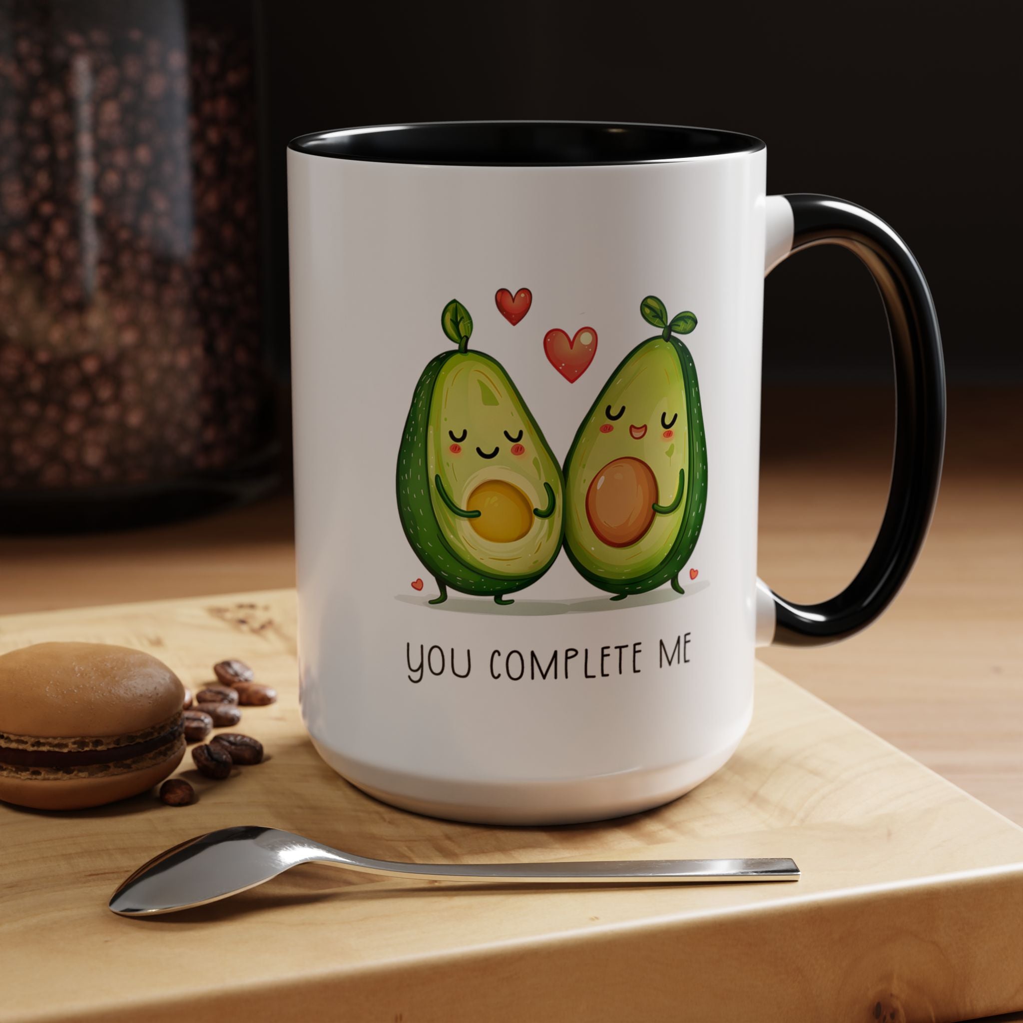 Funny Avocado Couple Ceramic Coffee Mug | Gallory Hive