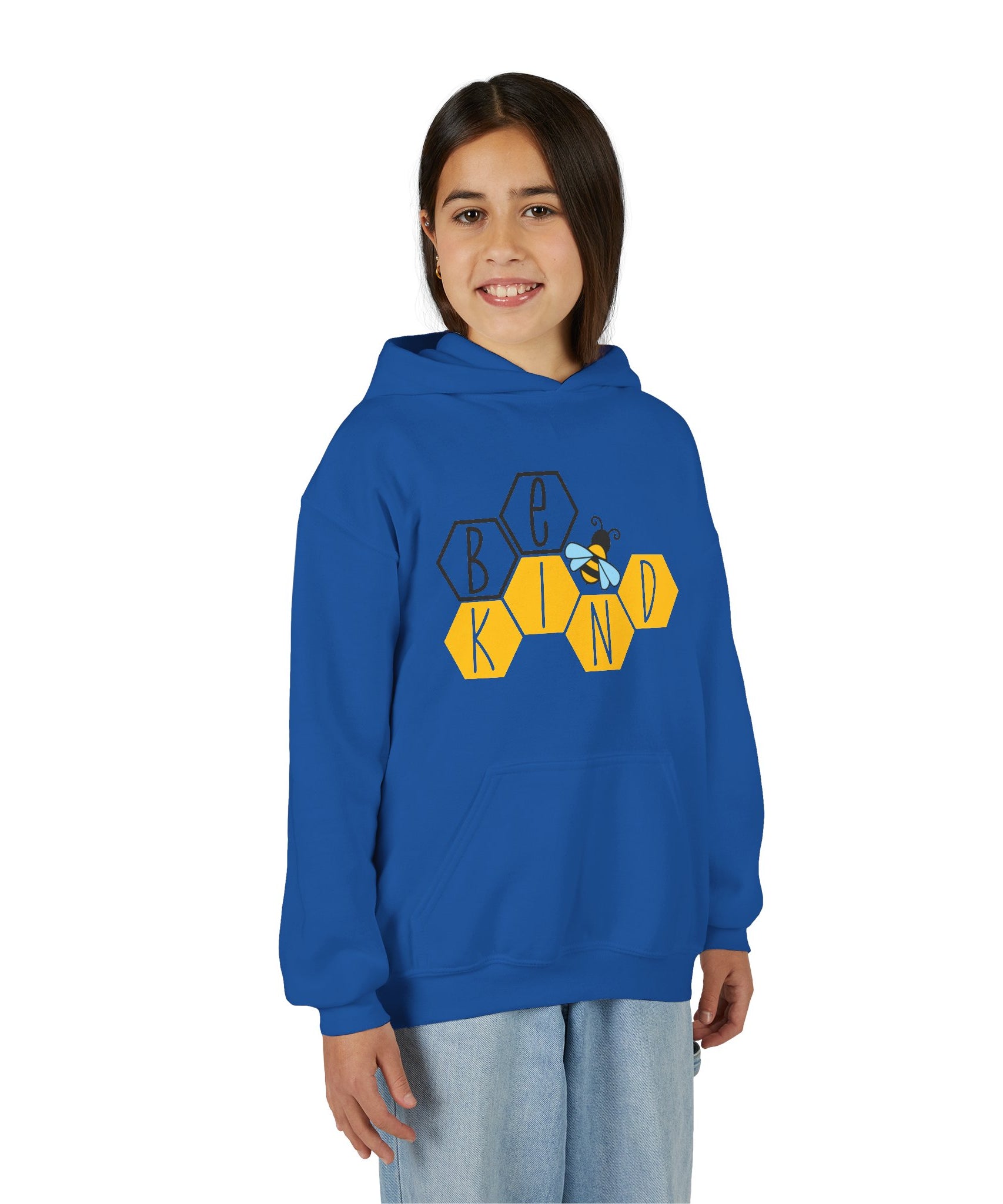 Unisex Kids Hoodie – Bee Kind & Cozy