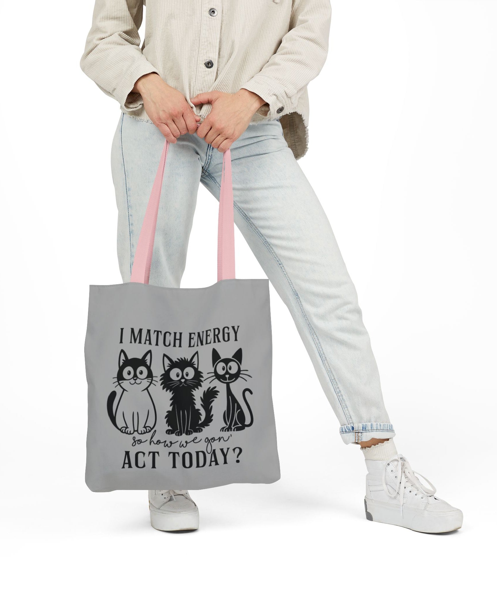 Gift for Cat Lovers – Light Grey Tote Bag