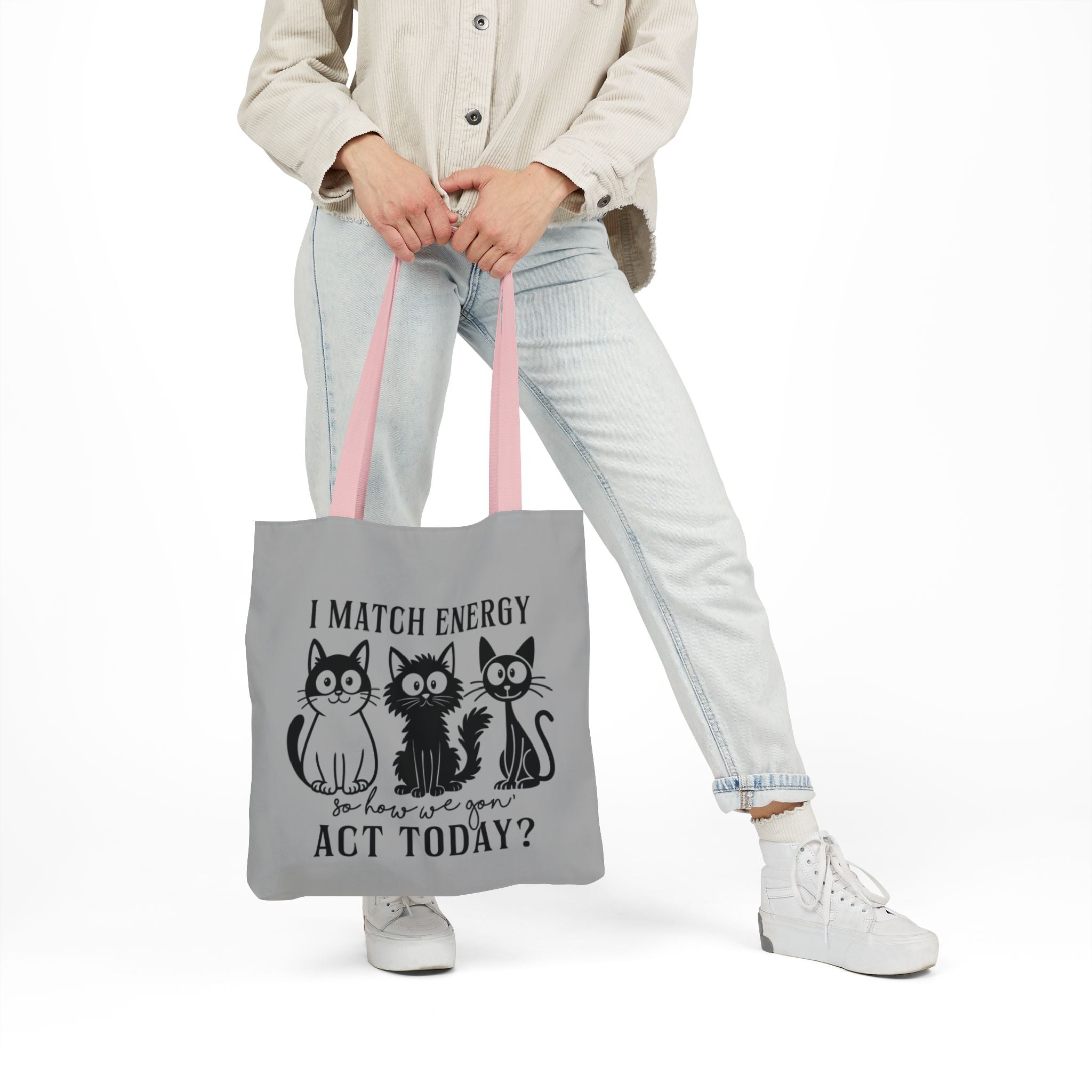 Gift for Cat Lovers – Light Grey Tote Bag