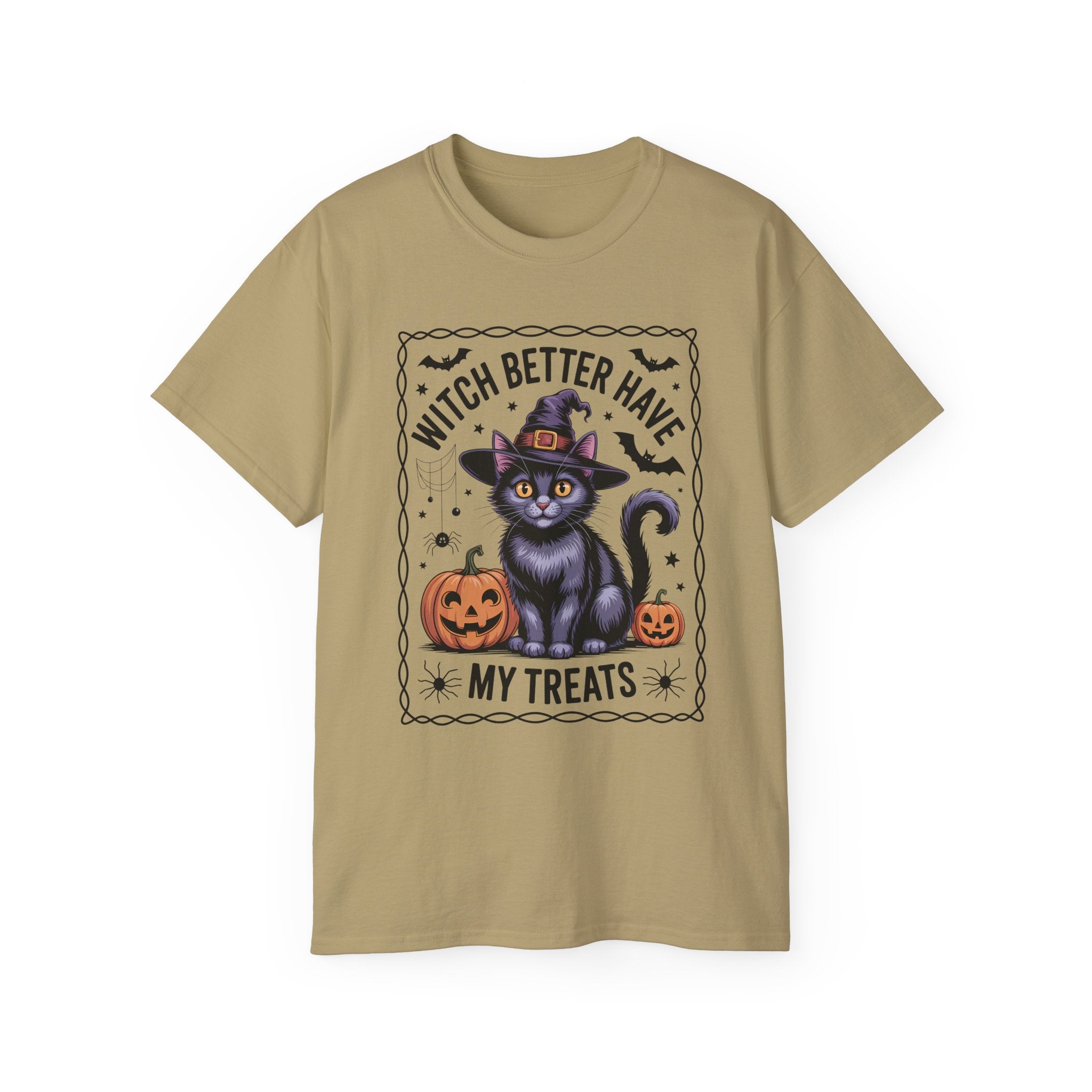 Spooky Witch Cat Tee - Halloween Season Wear | Gallory Hive