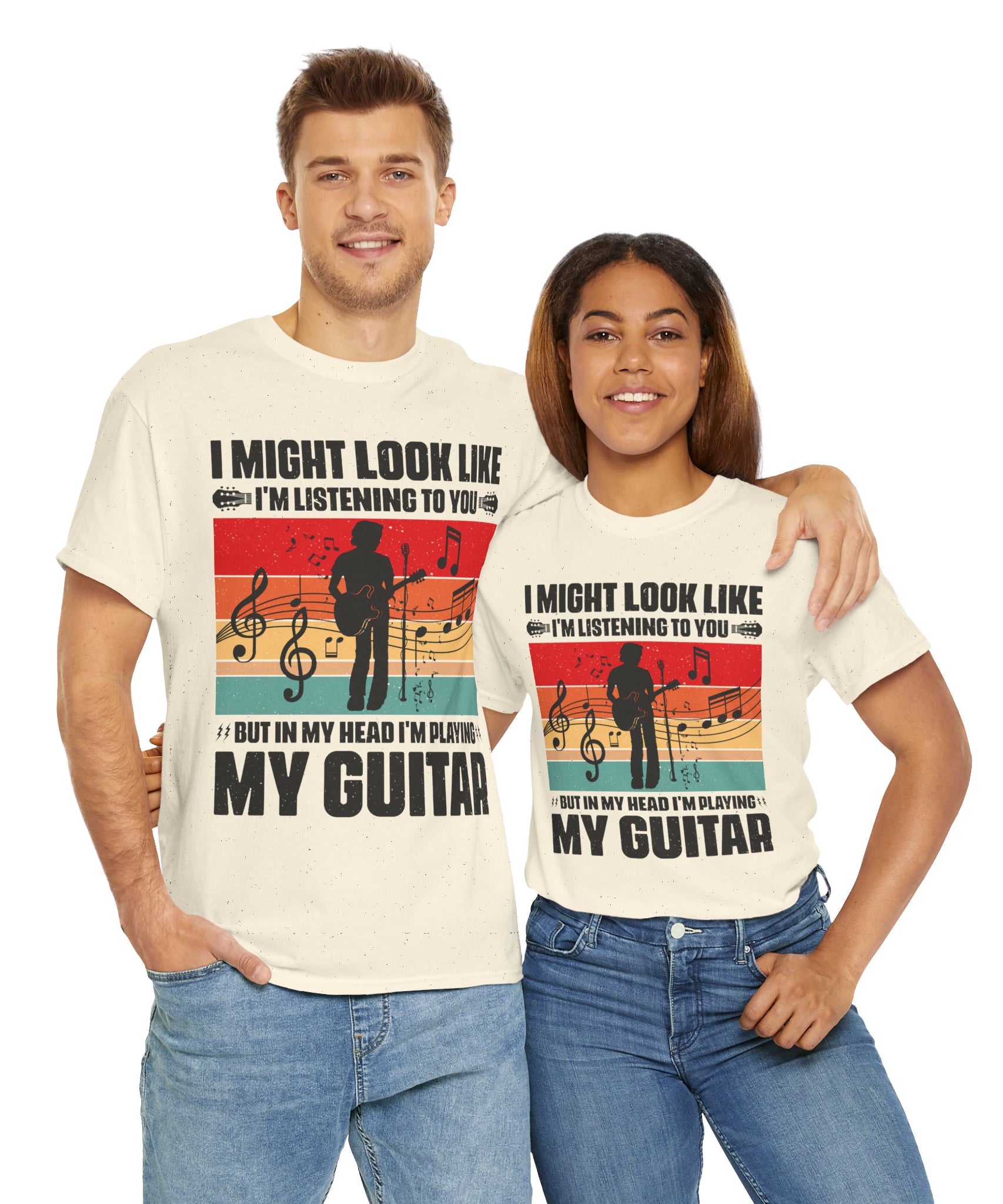 Retro Guitar Playing Mind T-Shirt