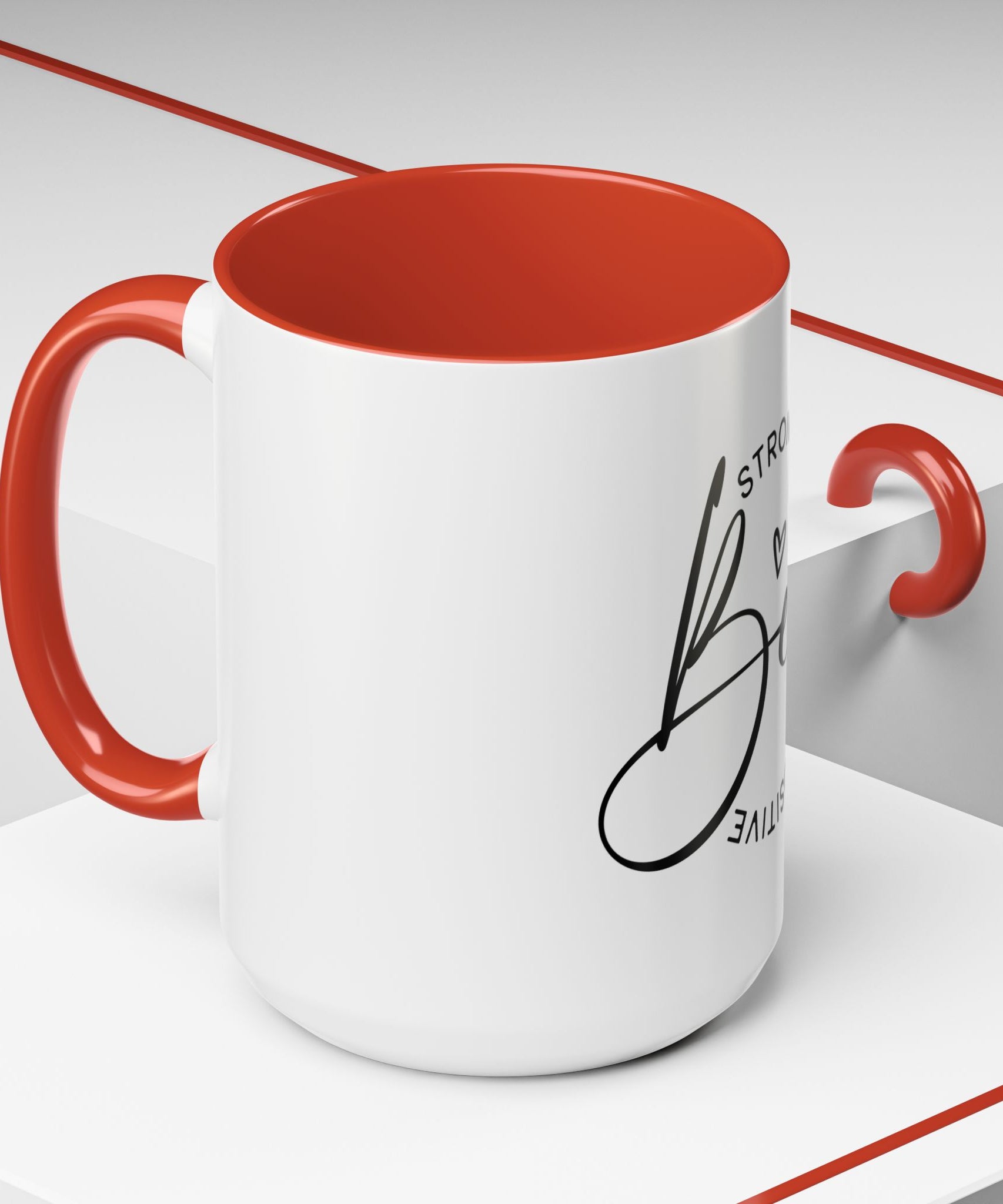 Inspirational Coffee Mug | Be Strong, Confident, Positive | Gift for Women, Motivational Drinkware, Self-Care, Encouragement