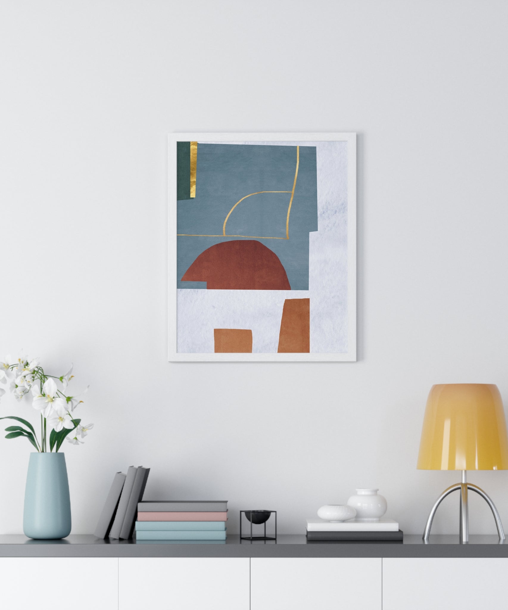 Abstract Carpet Texture Art – Wooden Framed Print