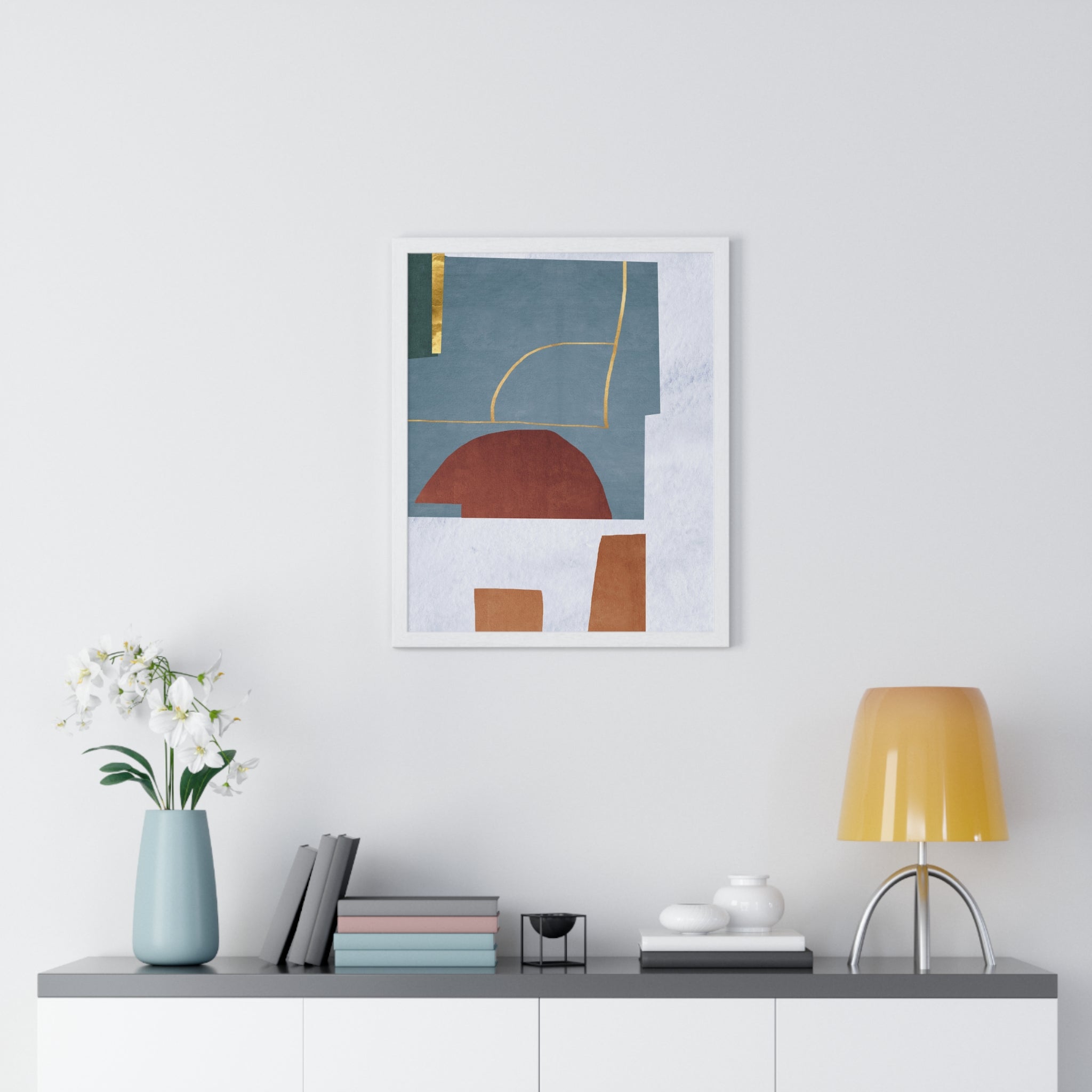 Abstract Carpet Texture Art – Wooden Framed Print