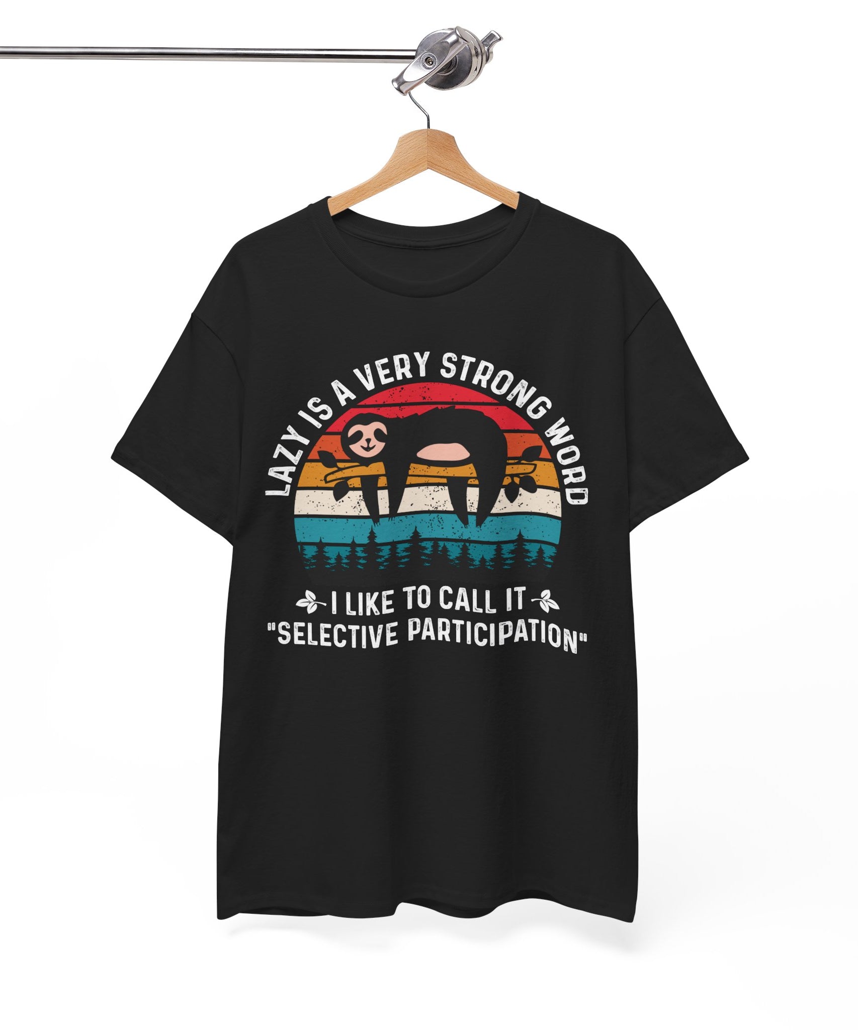 Sloth Hiking Team Retro Sunset Tee