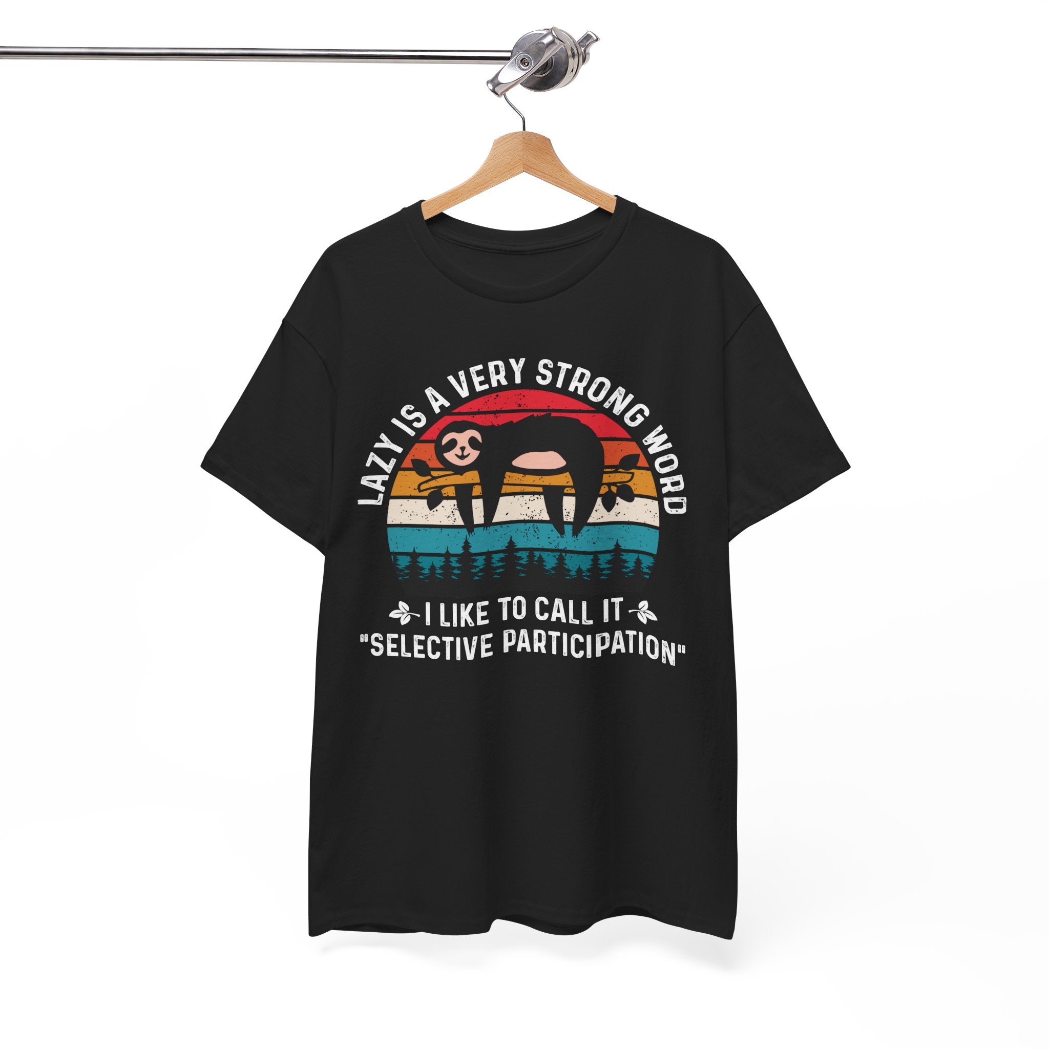 Sloth Hiking Team Retro Sunset Tee