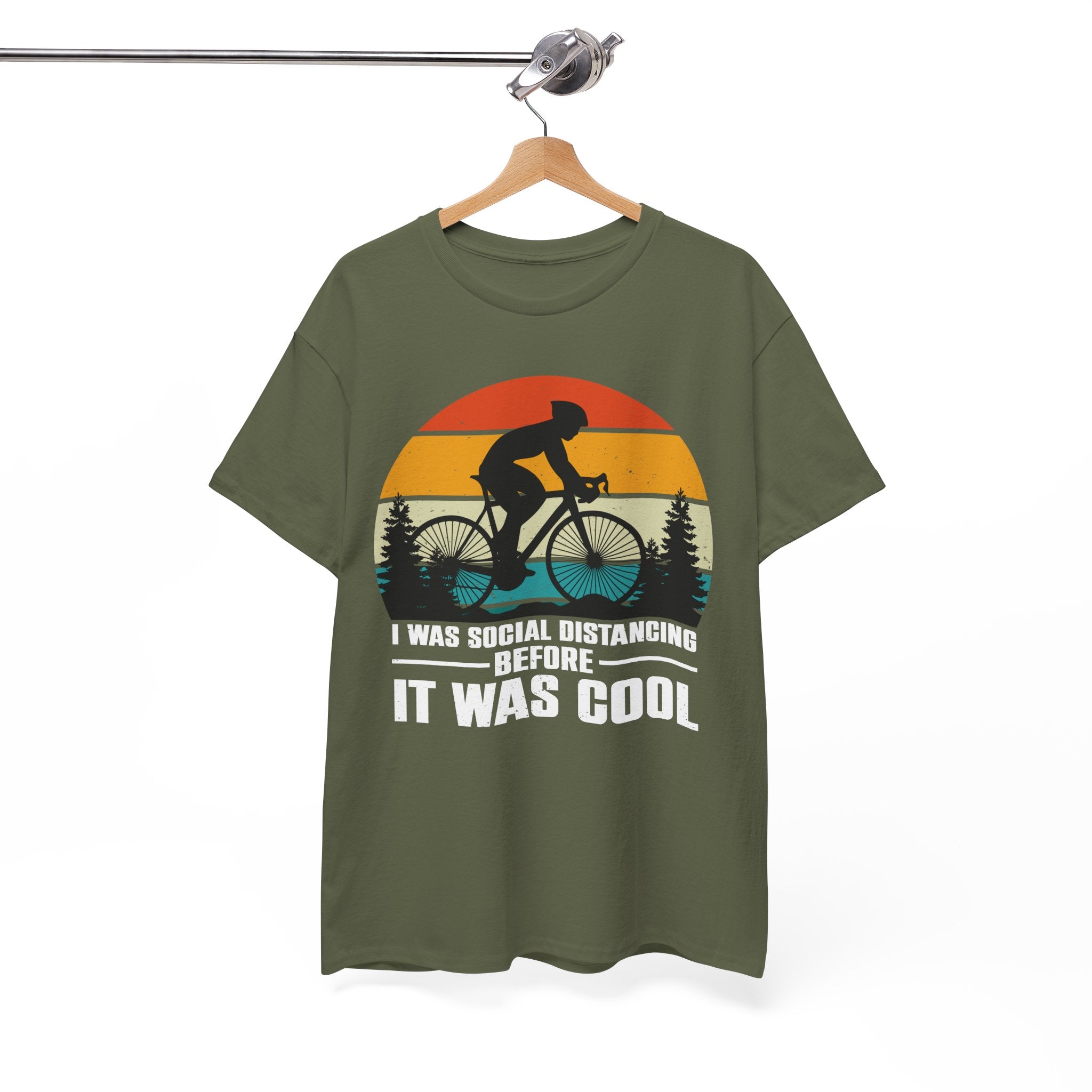 Retro Social Distancing Cyclist Tee | Gallory Hive
