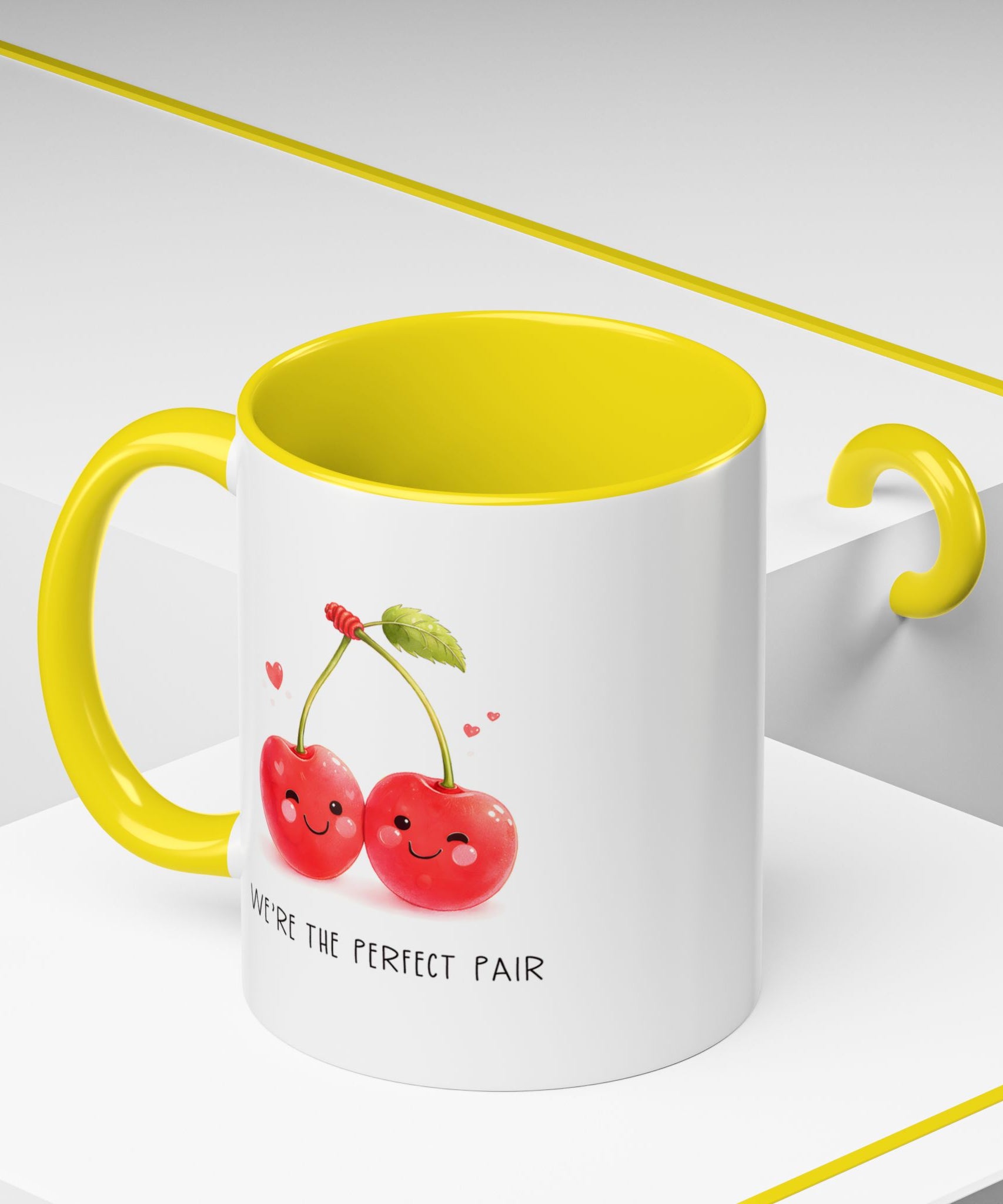 Funny Cherry Couple Ceramic Coffee Mug | Gallory Hive
