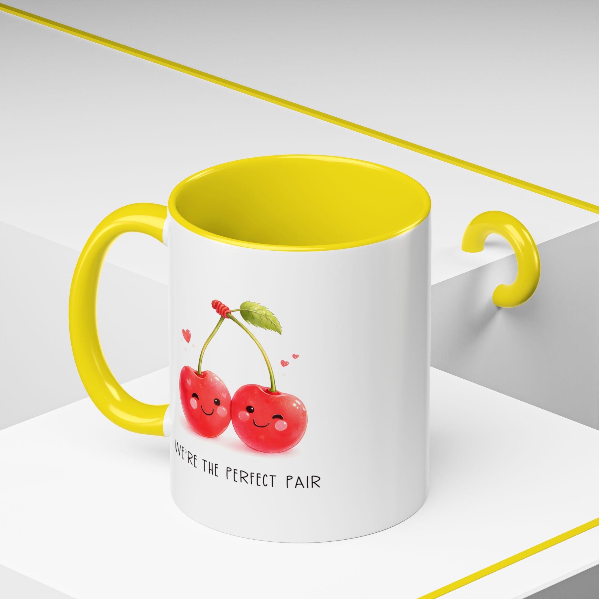 Funny Cherry Couple Ceramic Coffee Mug | Gallory Hive