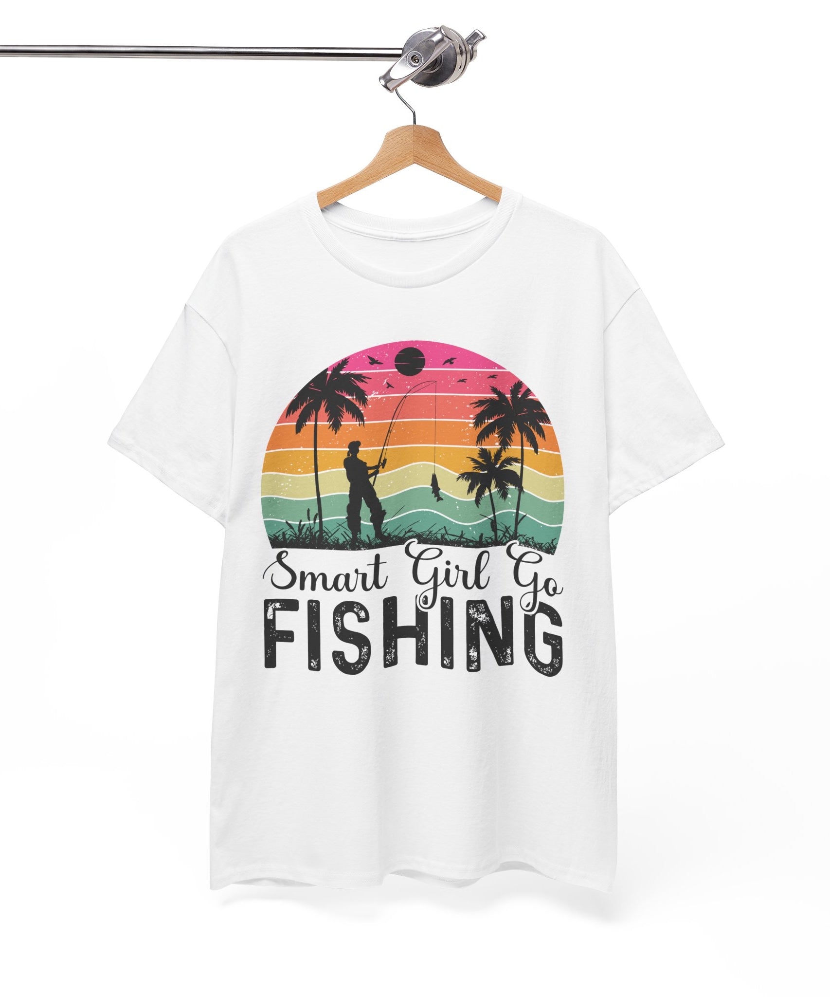 Retro Fisherwoman Graphic Shirt