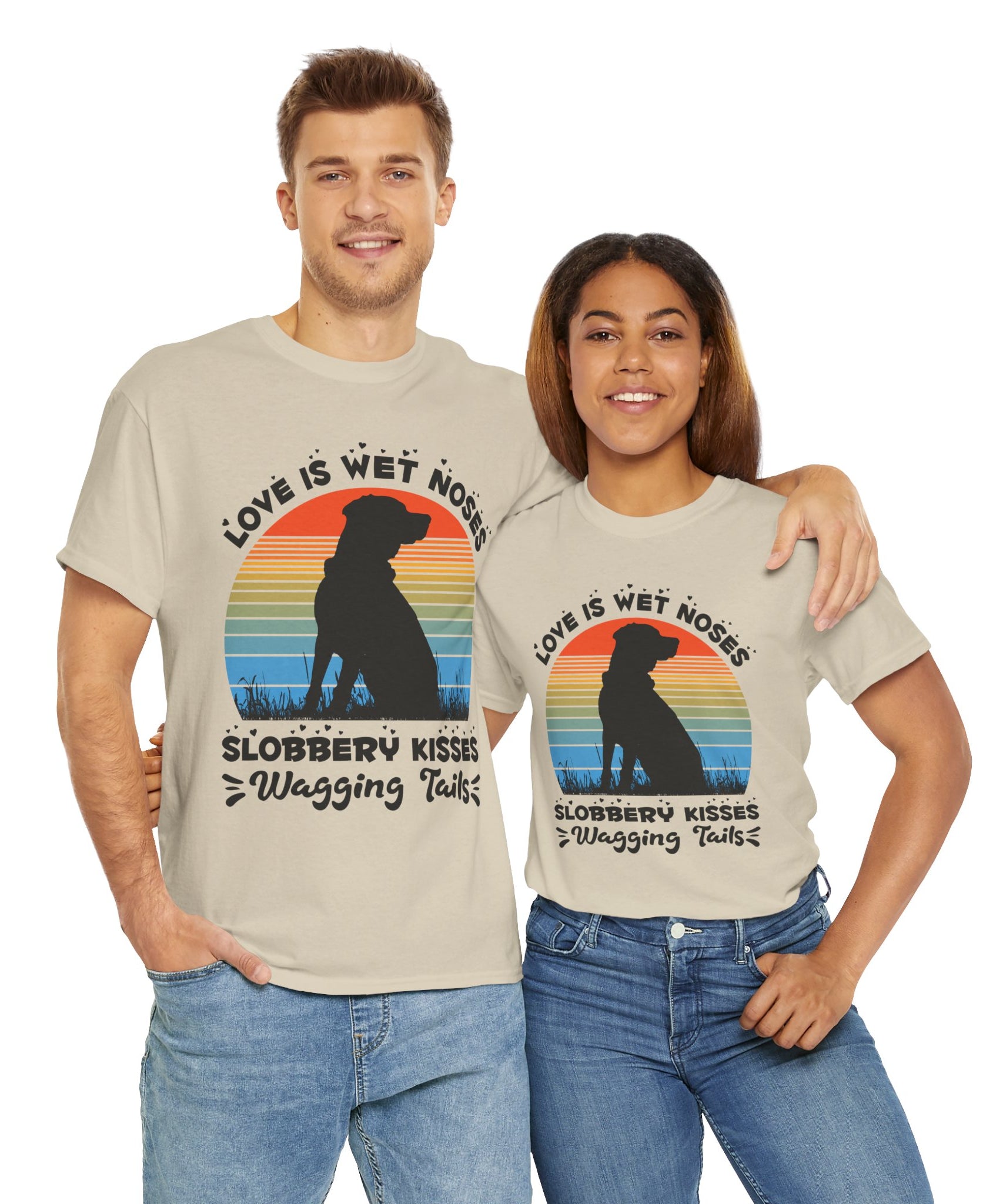 Funny Dog Lover Graphic Tee - Wet Noses