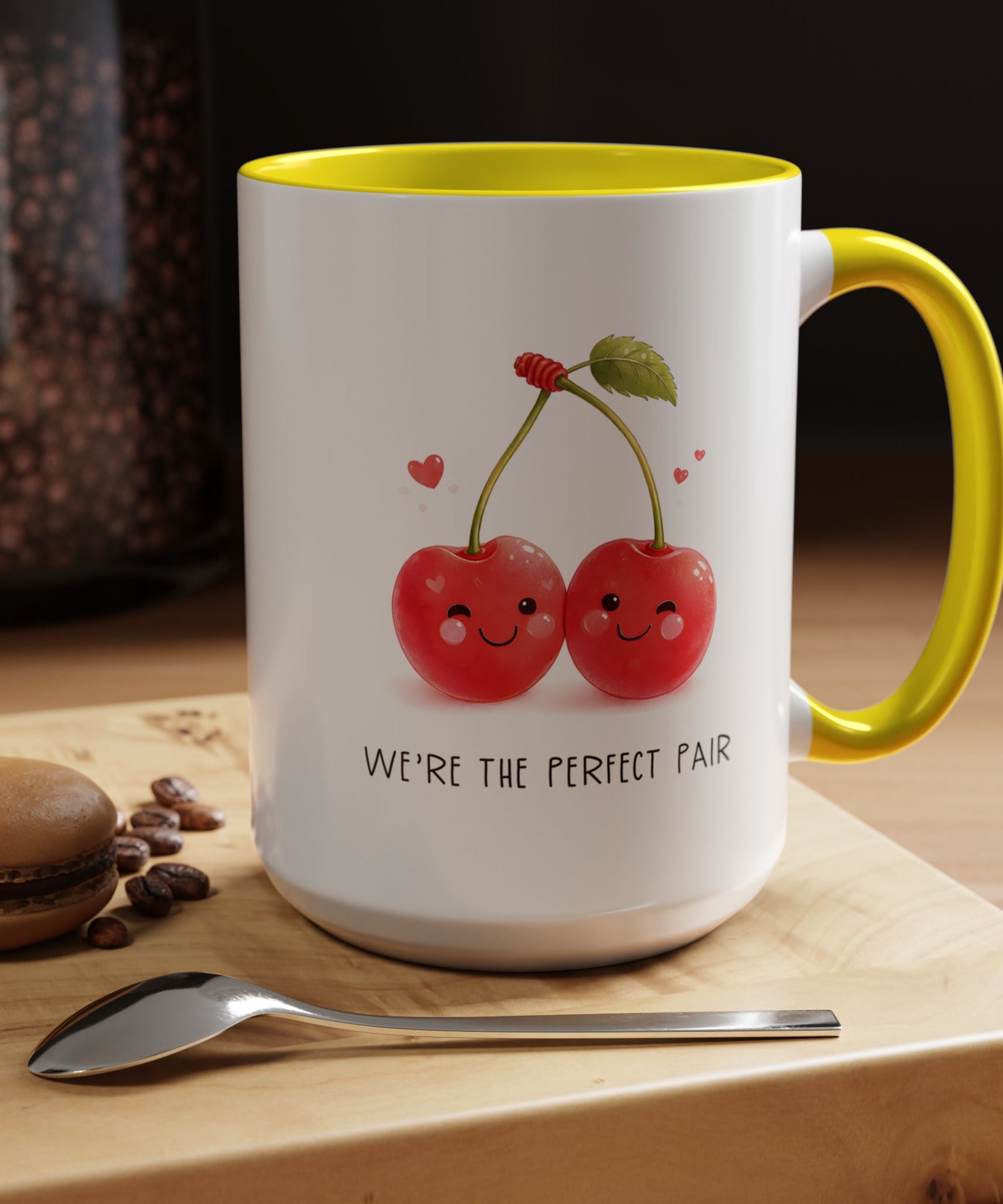 Funny Cherry Couple Ceramic Coffee Mug | Gallory Hive