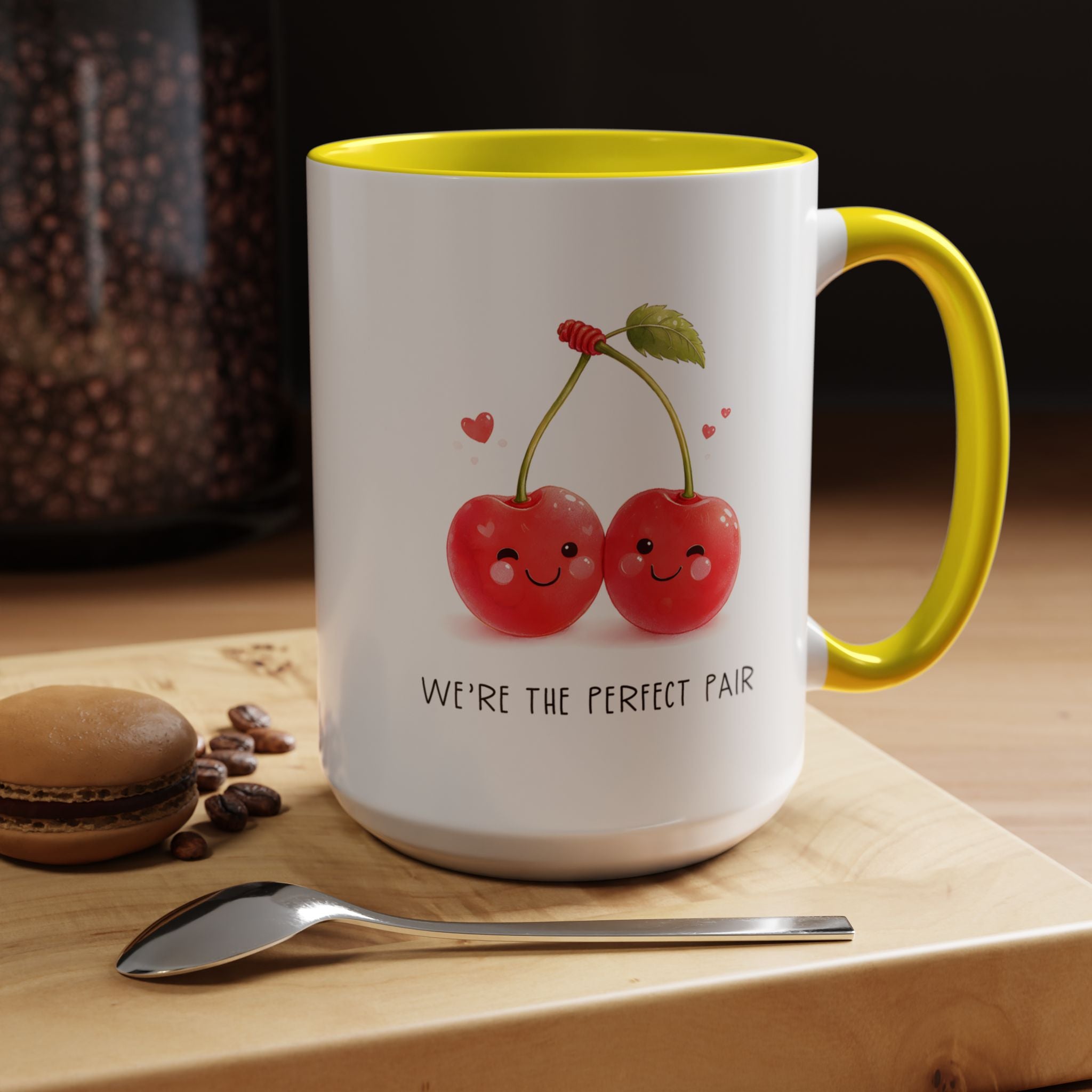 Funny Cherry Couple Ceramic Coffee Mug | Gallory Hive