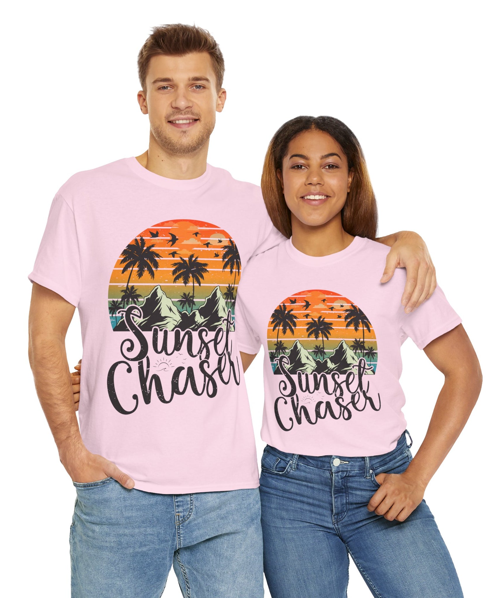 Sunset Surf Tee – Tropical & Mountain Vibes