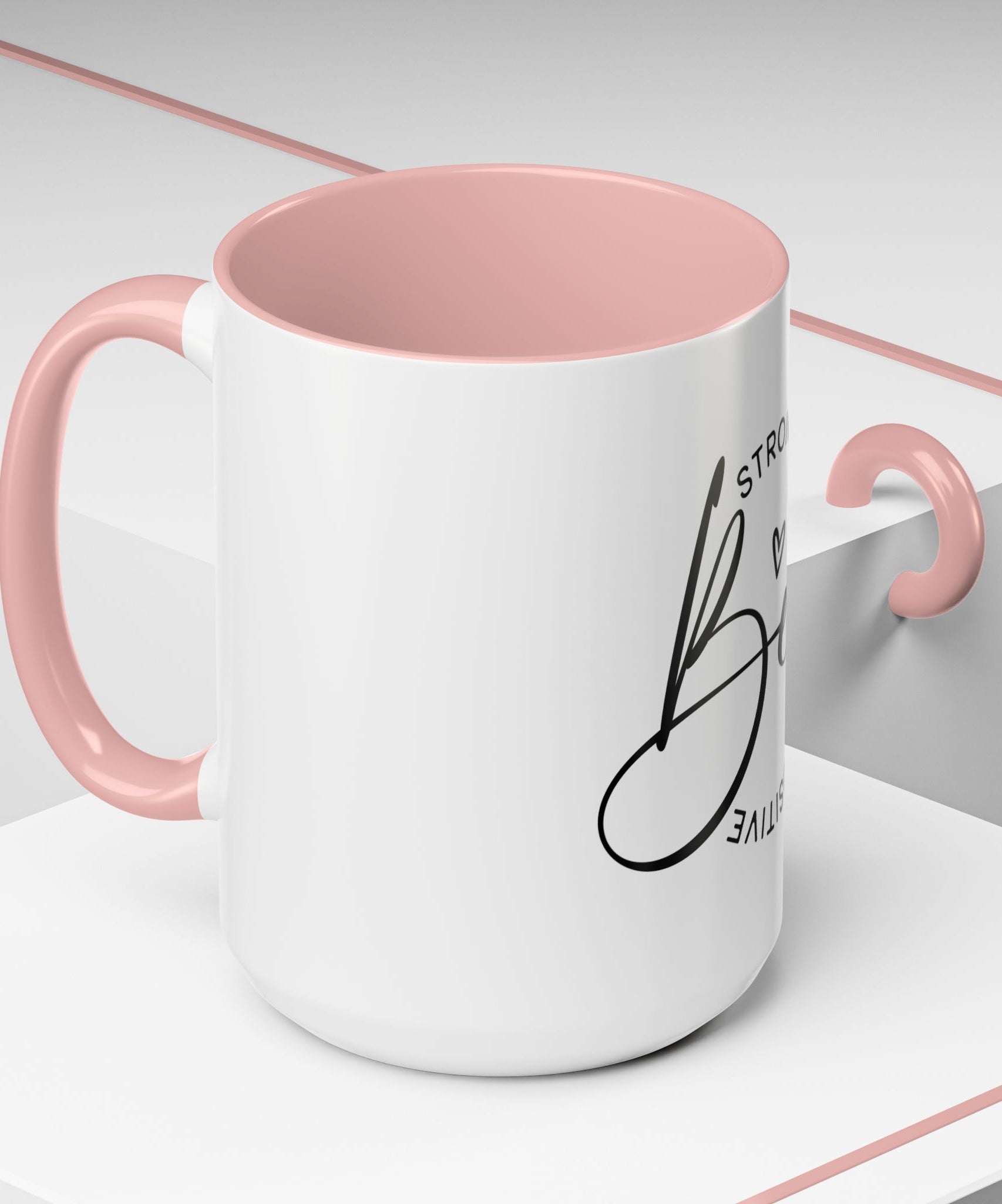 Inspirational Coffee Mug | Be Strong, Confident, Positive | Gift for Women, Motivational Drinkware, Self-Care, Encouragement