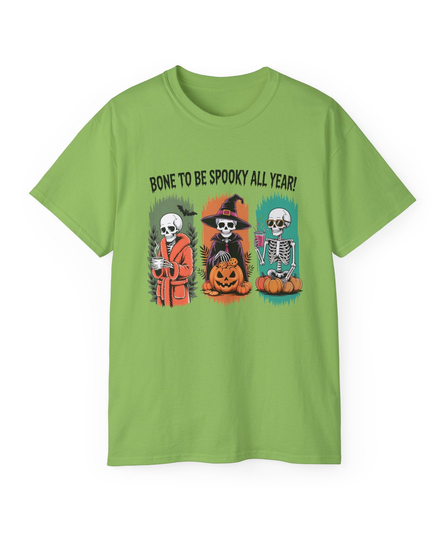 Spooky All Year Skeleton Halloween Tee | Gallory Hive