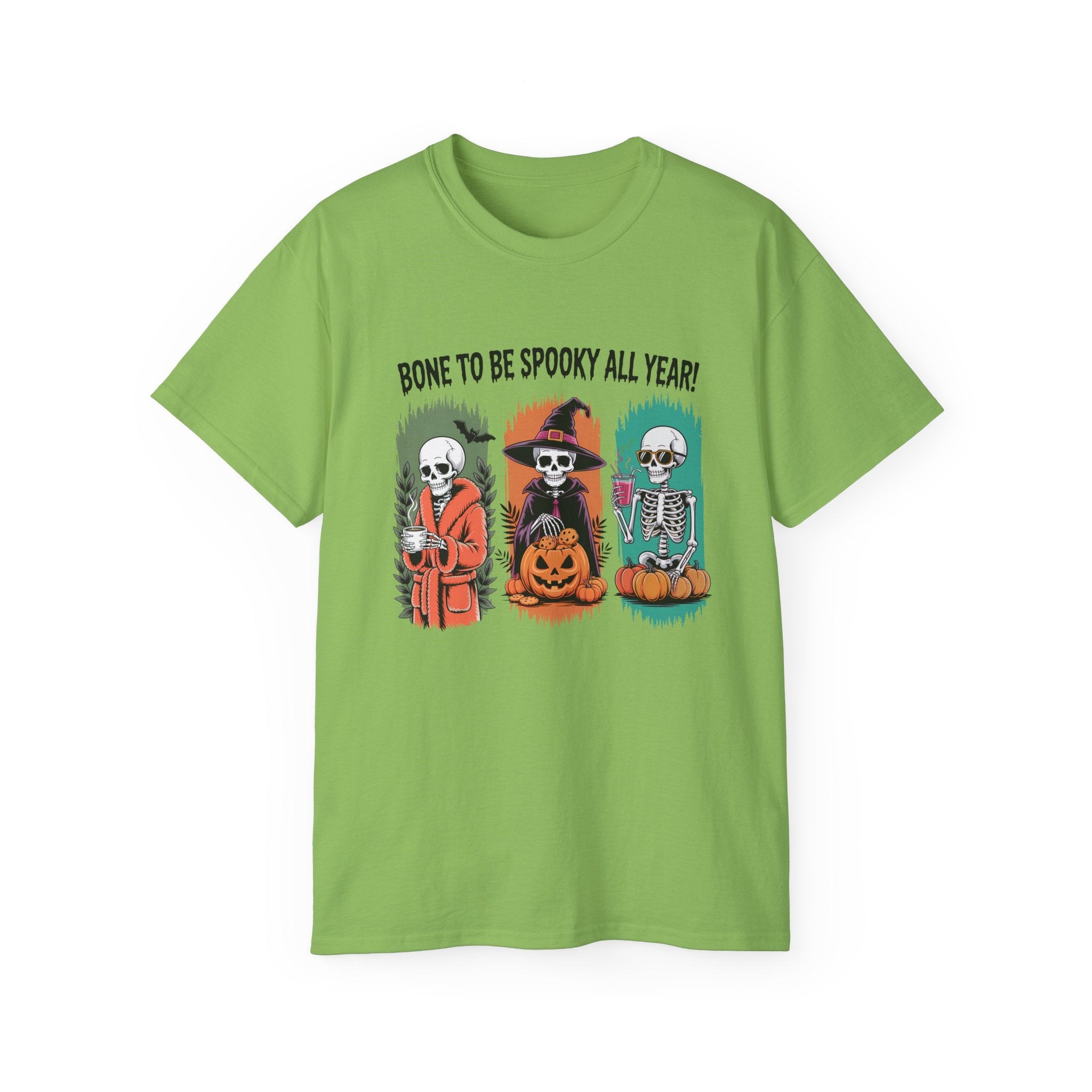 Spooky All Year Skeleton Halloween Tee | Gallory Hive