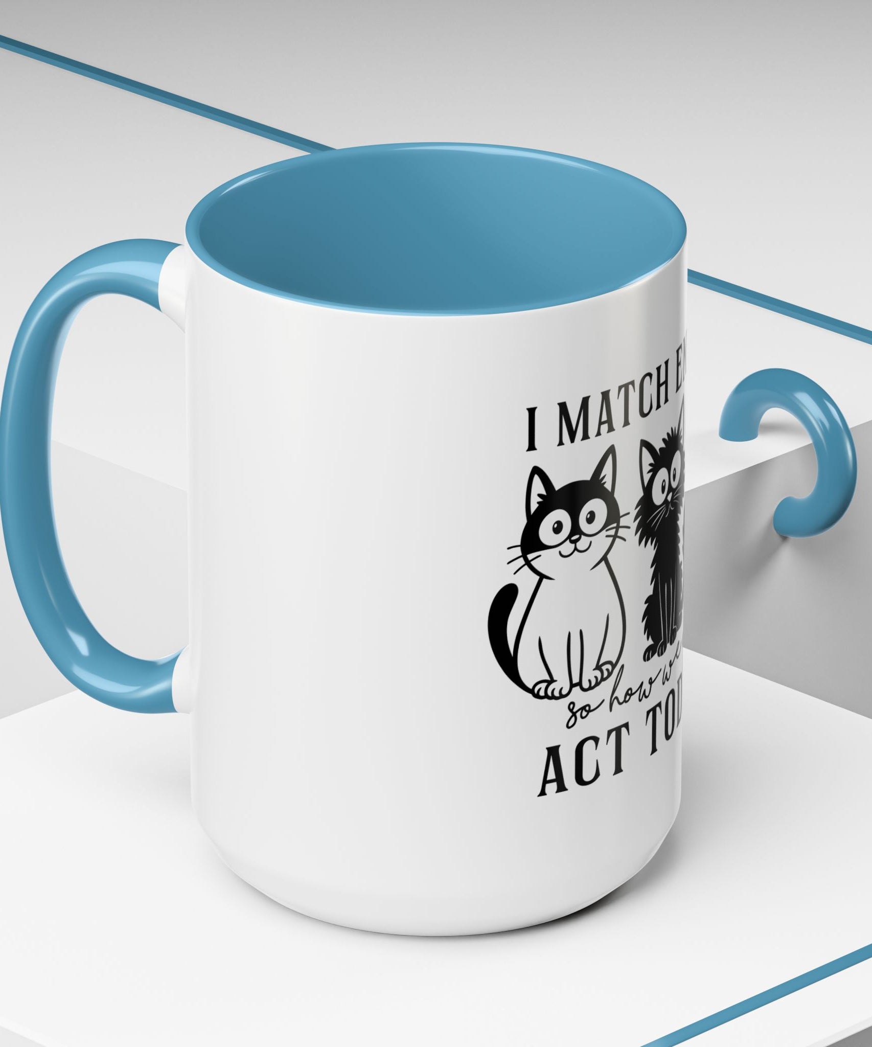 Quirky Cat Coffee Mug, Fun Kitty Mug for Cat Lovers, Gift for Pet Owners, Unique Cat-Themed Drinkware, Cute Cat Lover Present