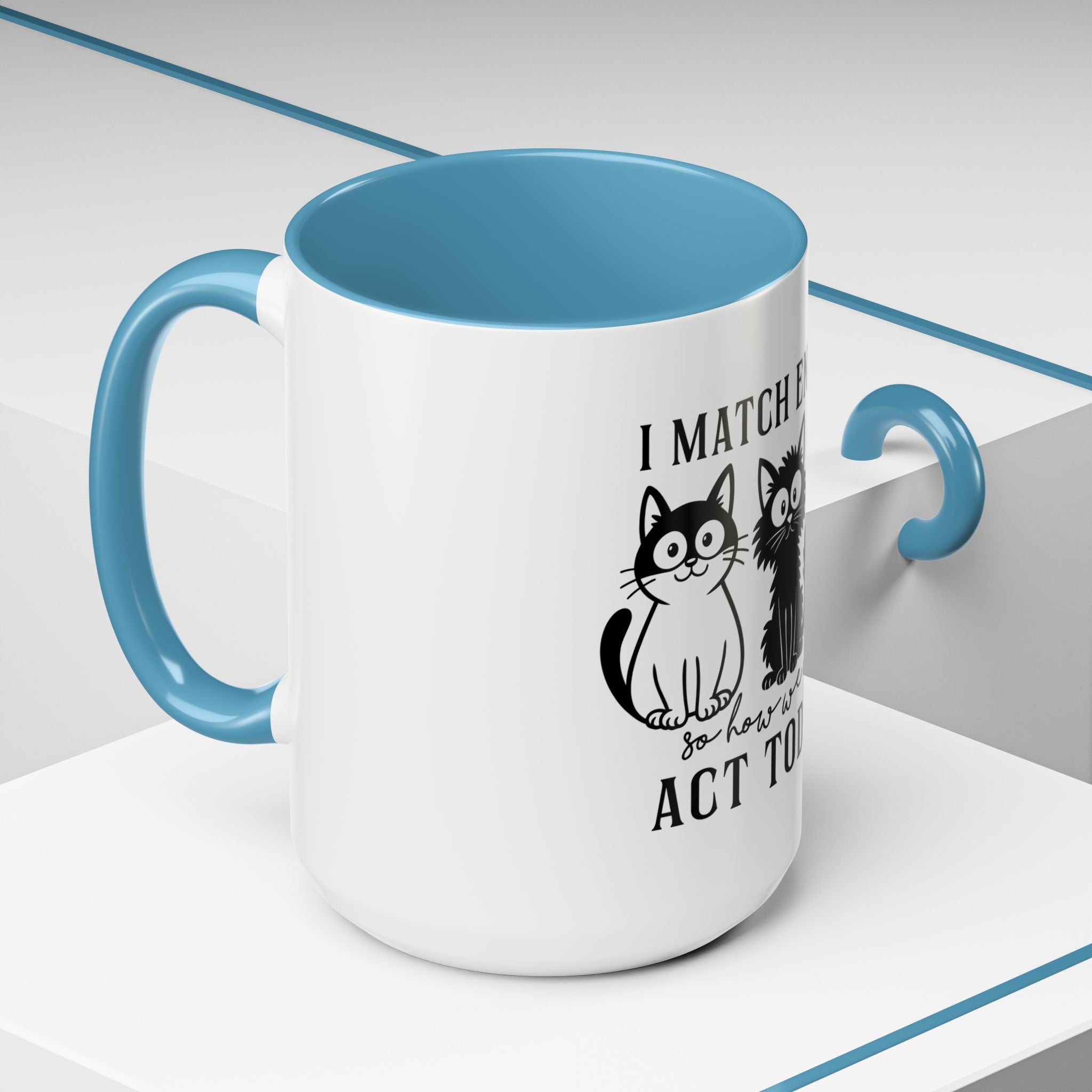 Quirky Cat Coffee Mug, Fun Kitty Mug for Cat Lovers, Gift for Pet Owners, Unique Cat-Themed Drinkware, Cute Cat Lover Present