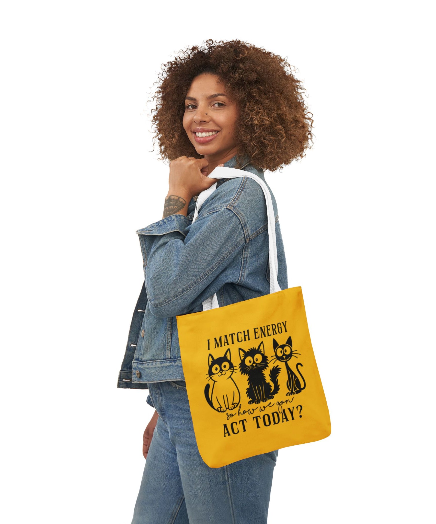 Cute Yellow Canvas Tote – Reusable Bag