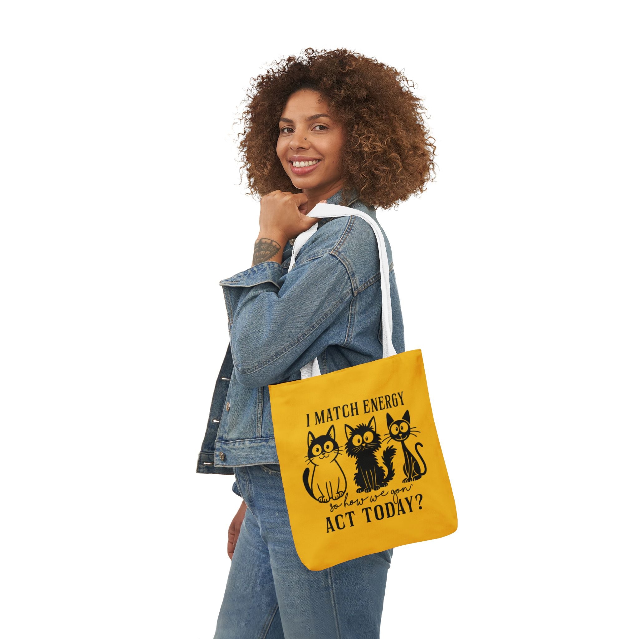 Cute Yellow Canvas Tote – Reusable Bag