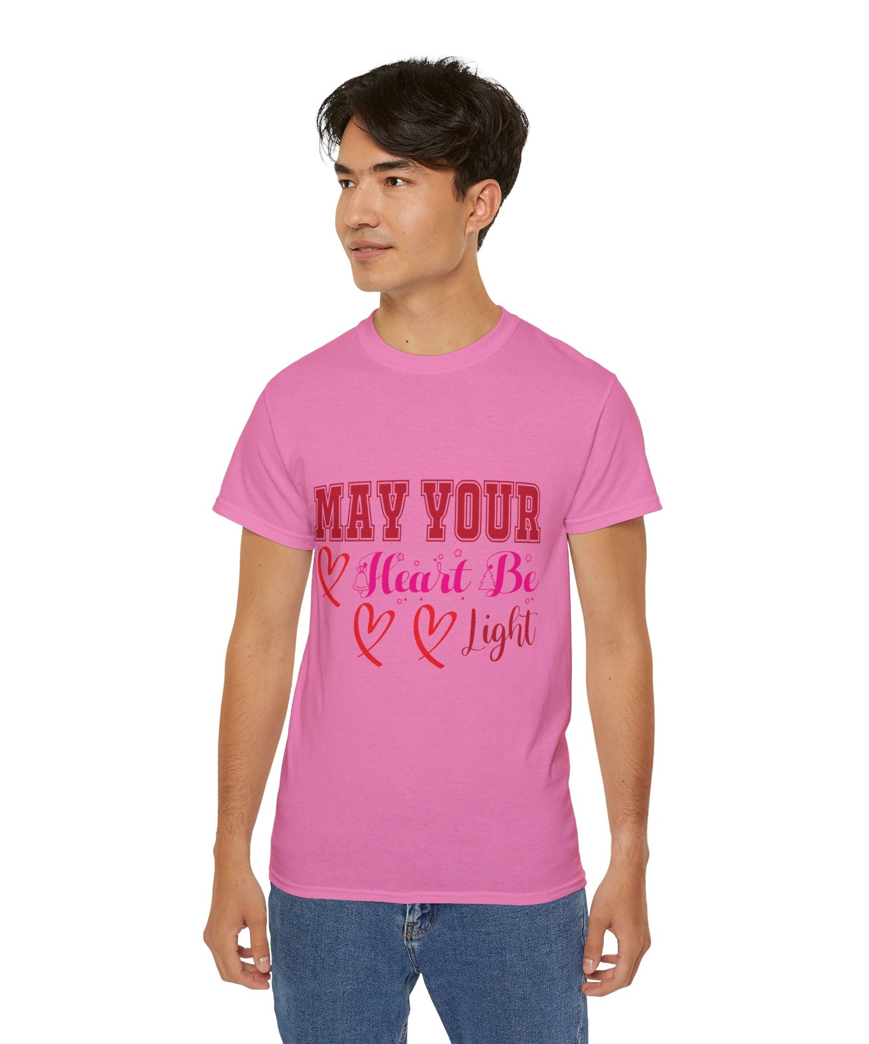 May Your Heart Be Light Christmas T-Shirt | Gallory Hive
