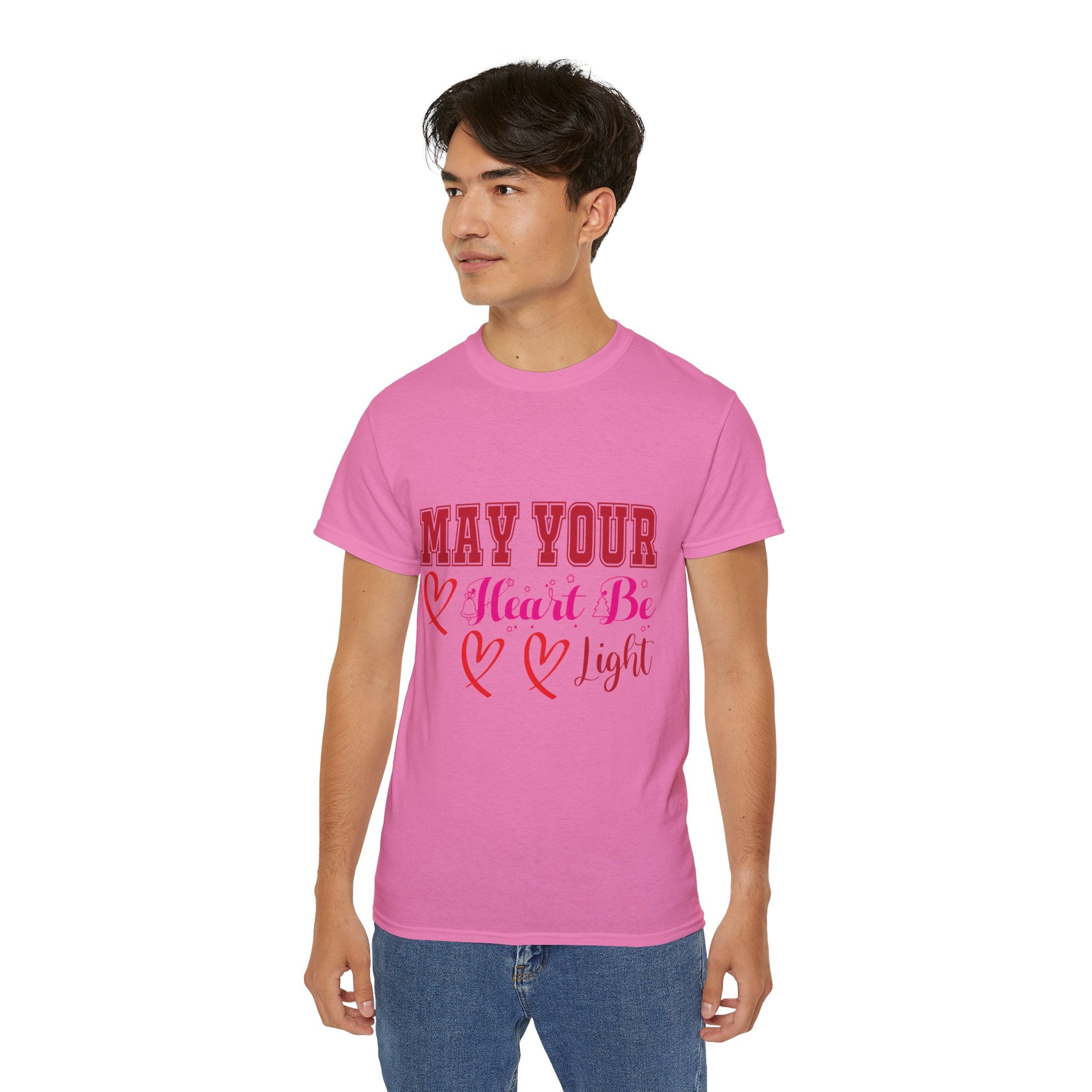 May Your Heart Be Light Christmas T-Shirt | Gallory Hive