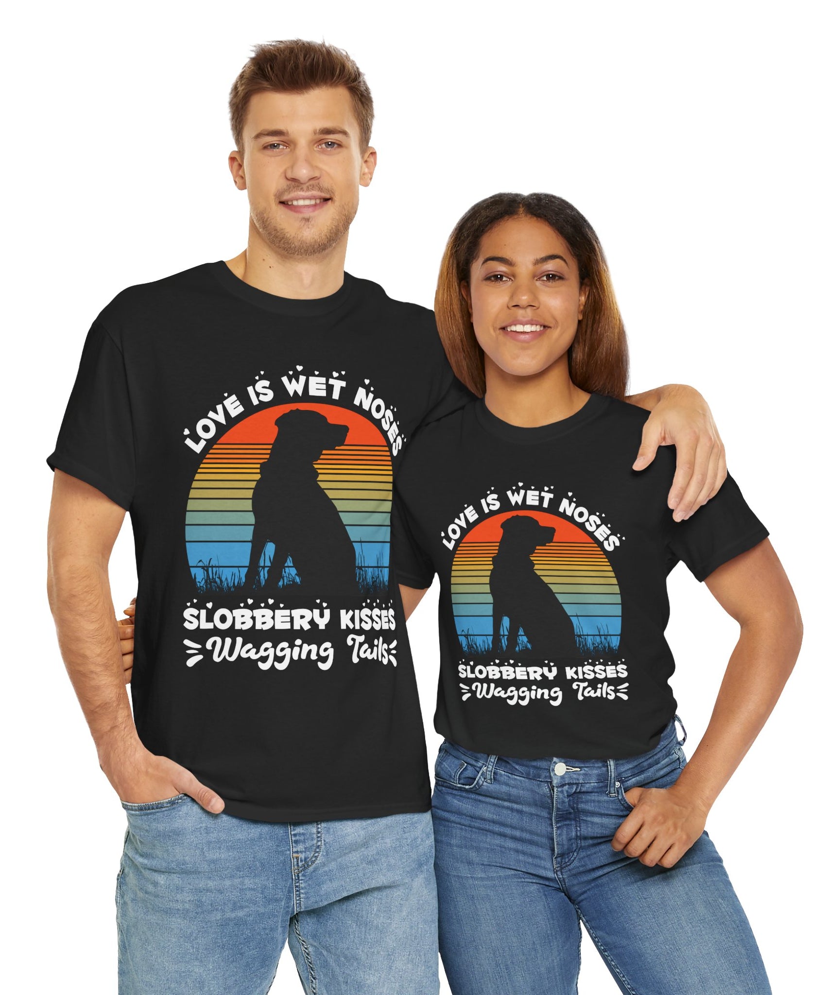 Funny Dog Lover Graphic Tee - Wet Noses