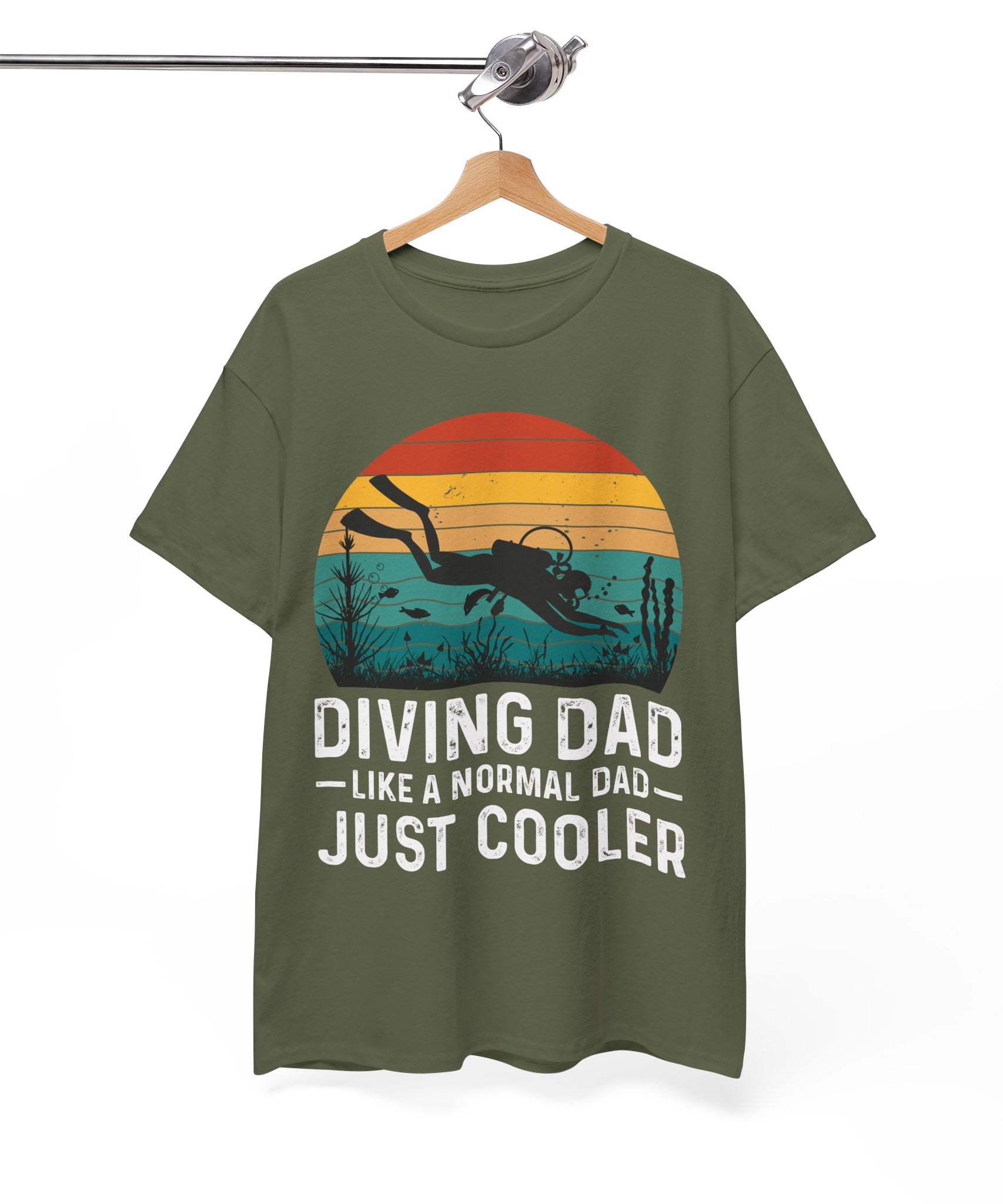 Diving Dad T-Shirt - Retro Scuba Design | Gallory Hive